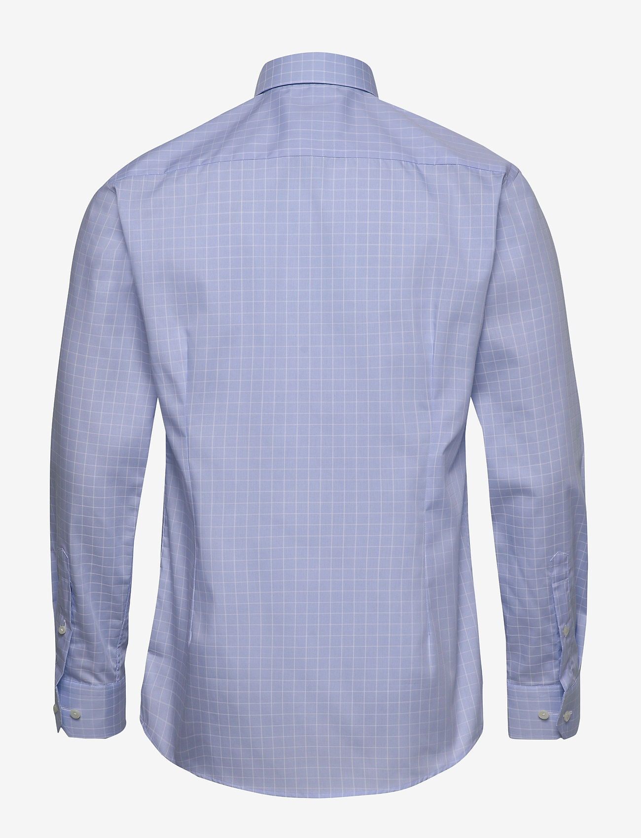 Eton - Blue & white checked shirt - blue - 1