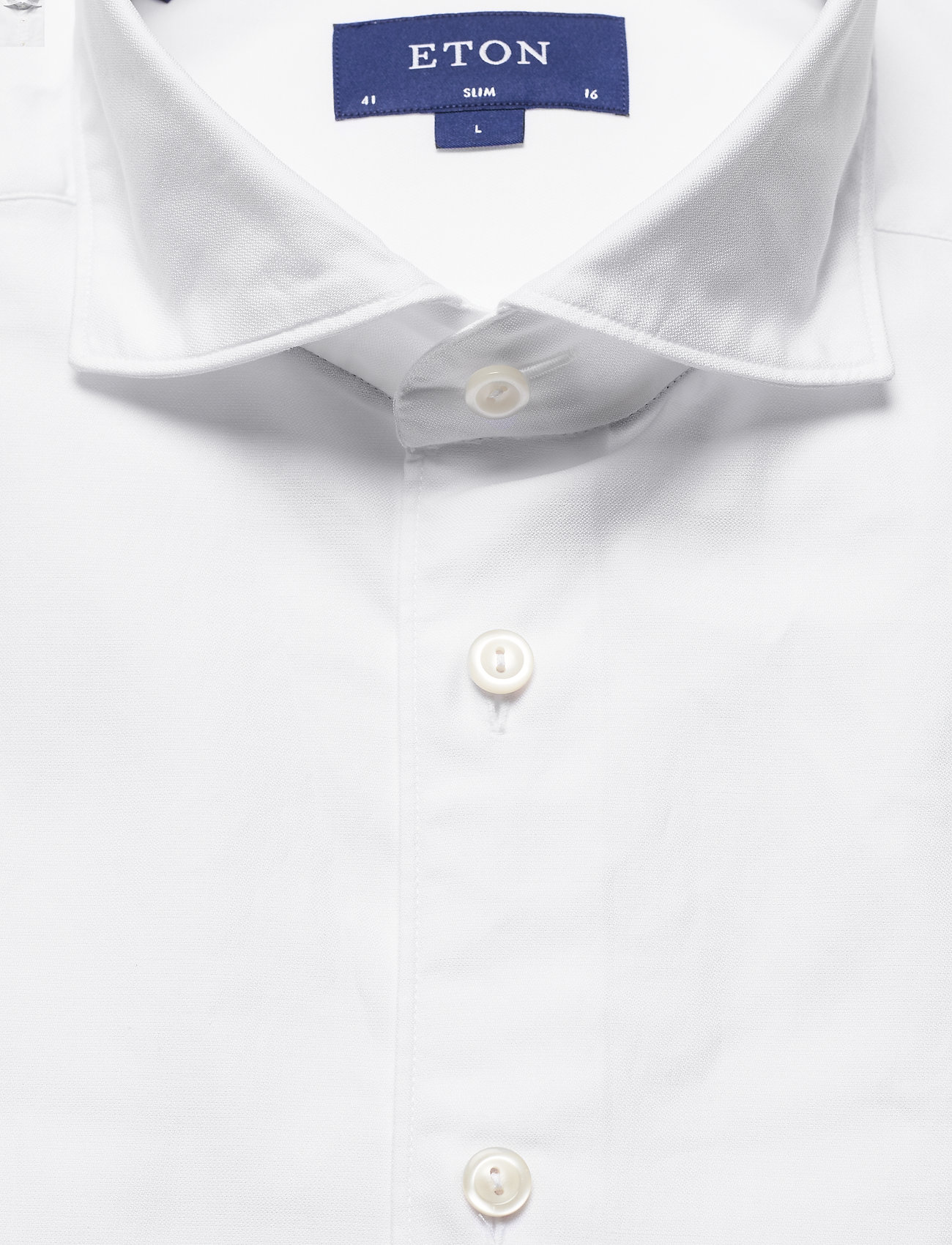 Eton - Slim fit White Satin shirt - white - 2