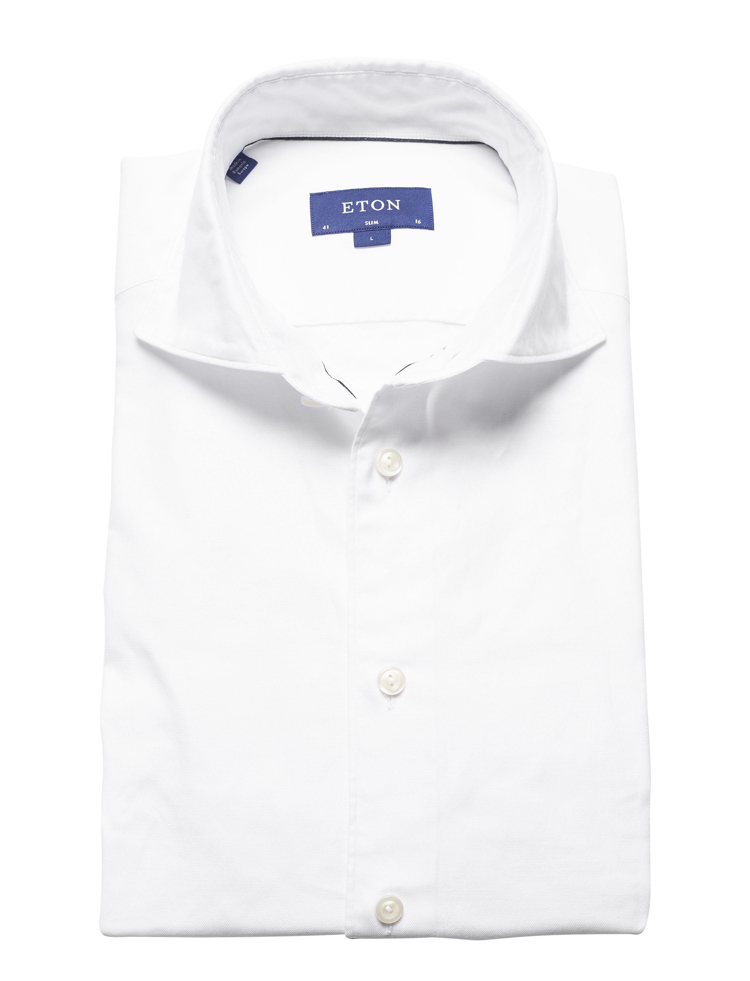 Eton - Slim fit White Satin shirt - white - 4
