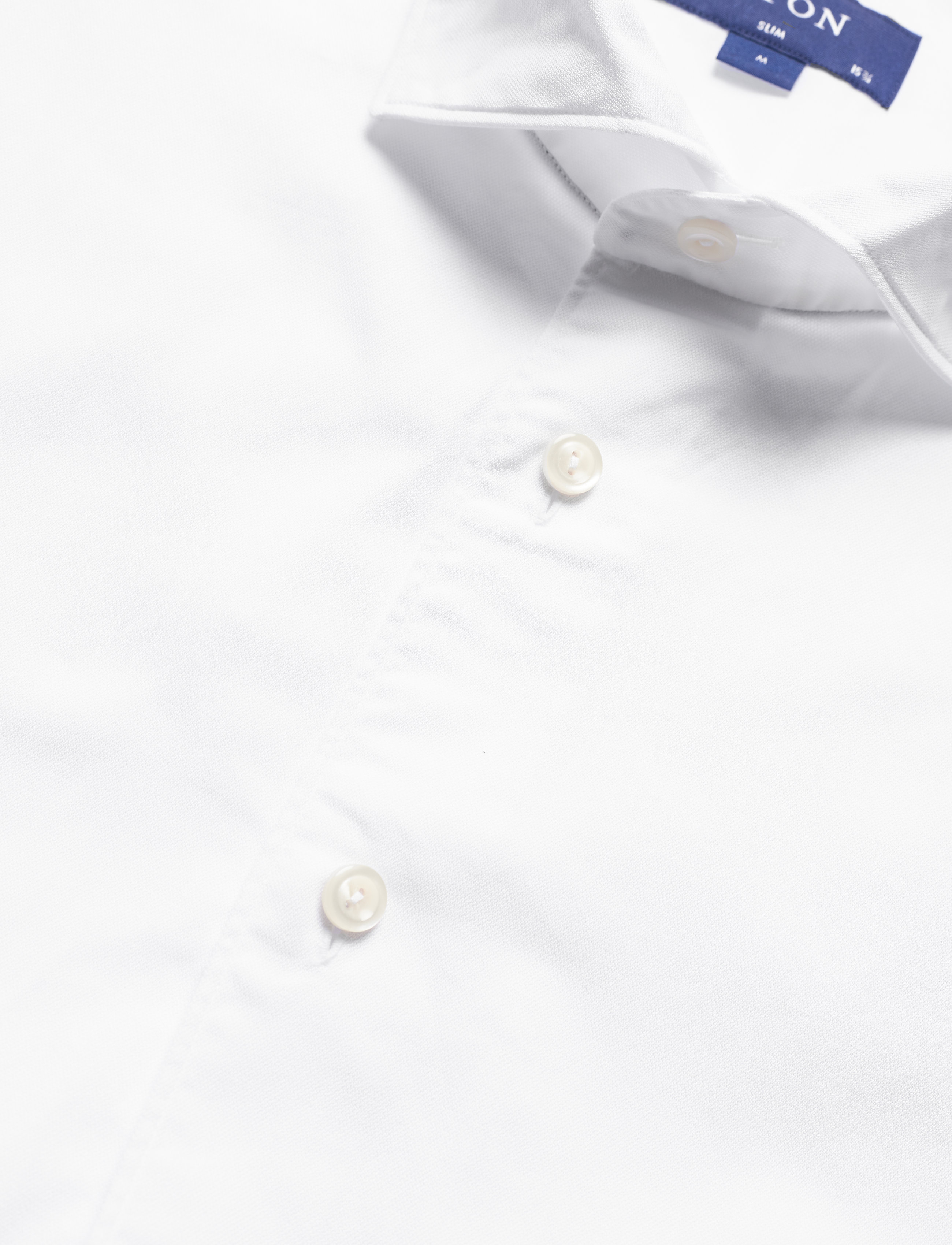 Eton - Slim fit White Satin shirt - white - 3
