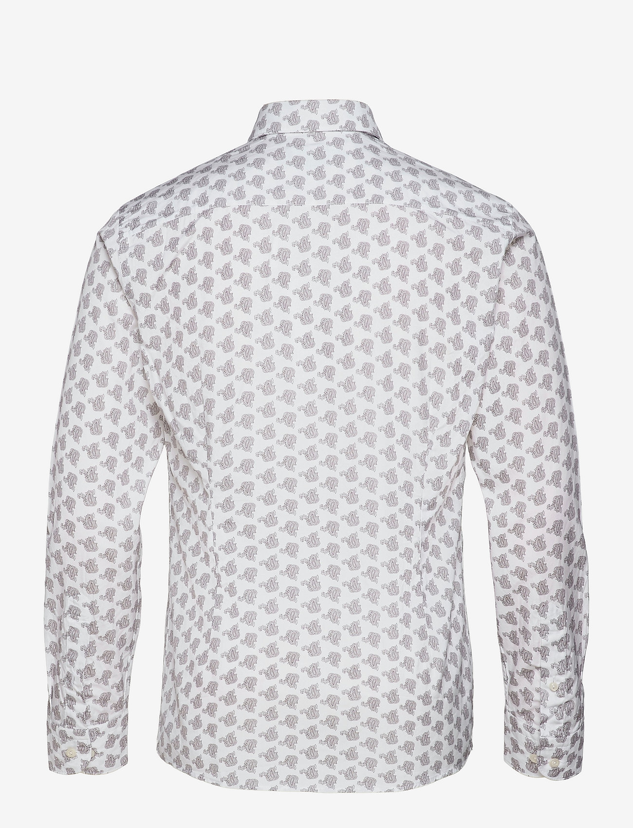 Eton - Slim fit Blue Poplin shirt - brown - 1