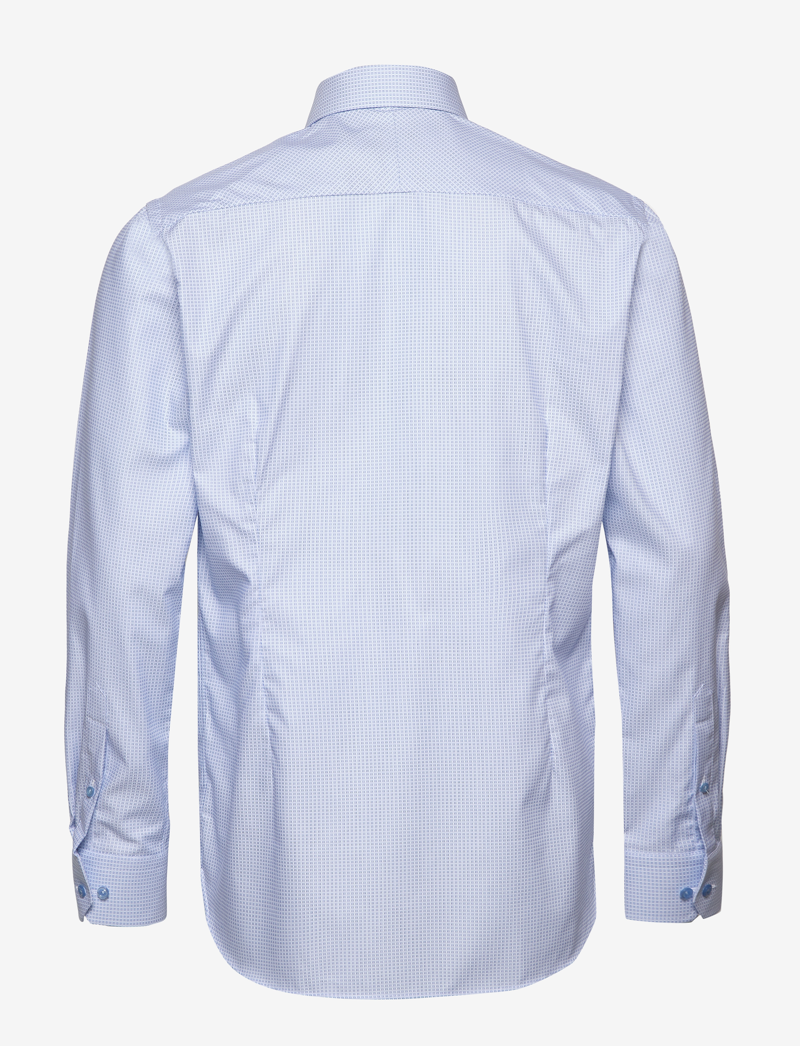 Eton - Blue woven checks shirt - blue - 1