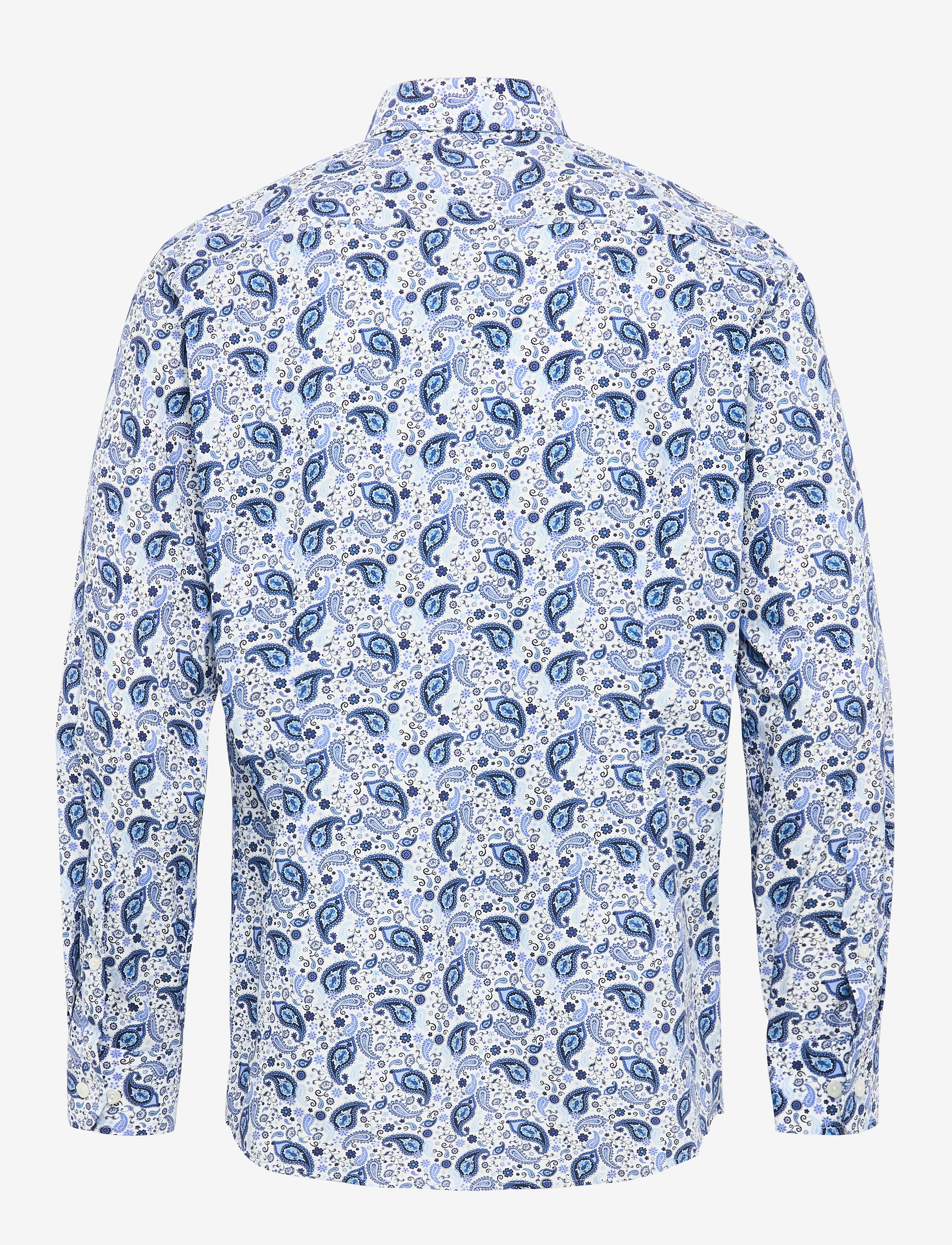 Eton - Paisley poplin shirt - Contemporary fit - blue - 1