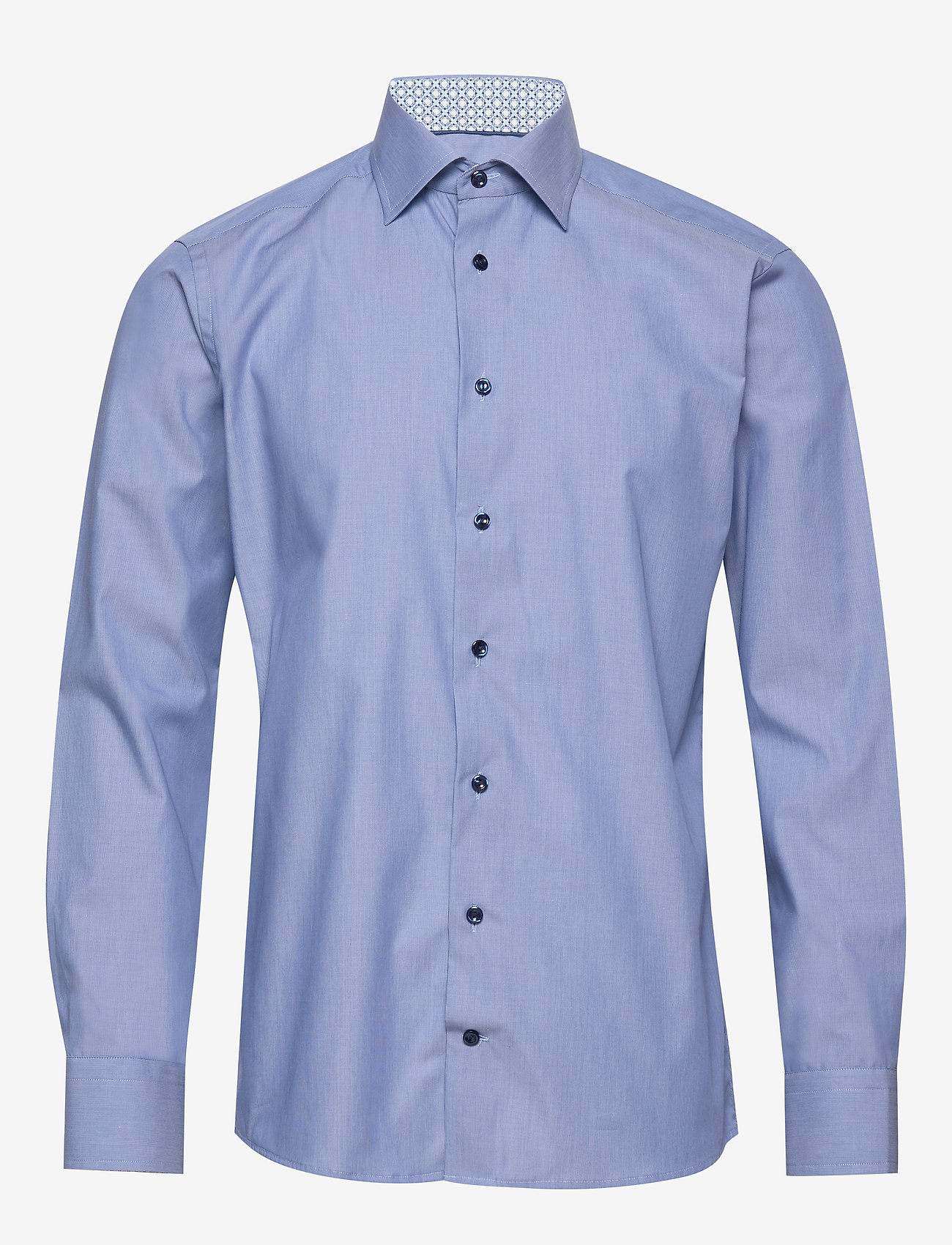 Eton - Multi paisley poplin shirt - blue - 0