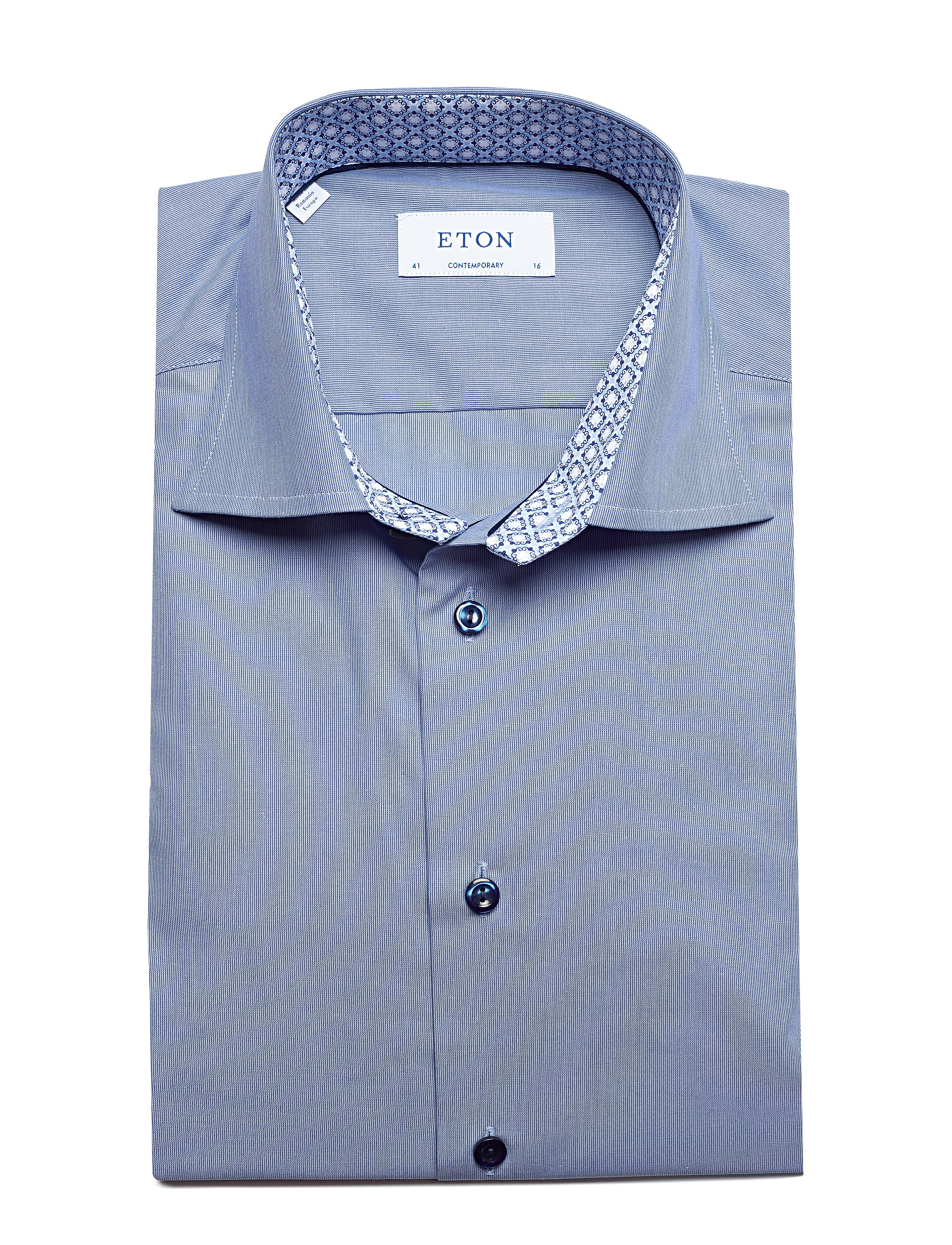 Eton - Hairline striped shirt  - Contemporary fit - blue - 4