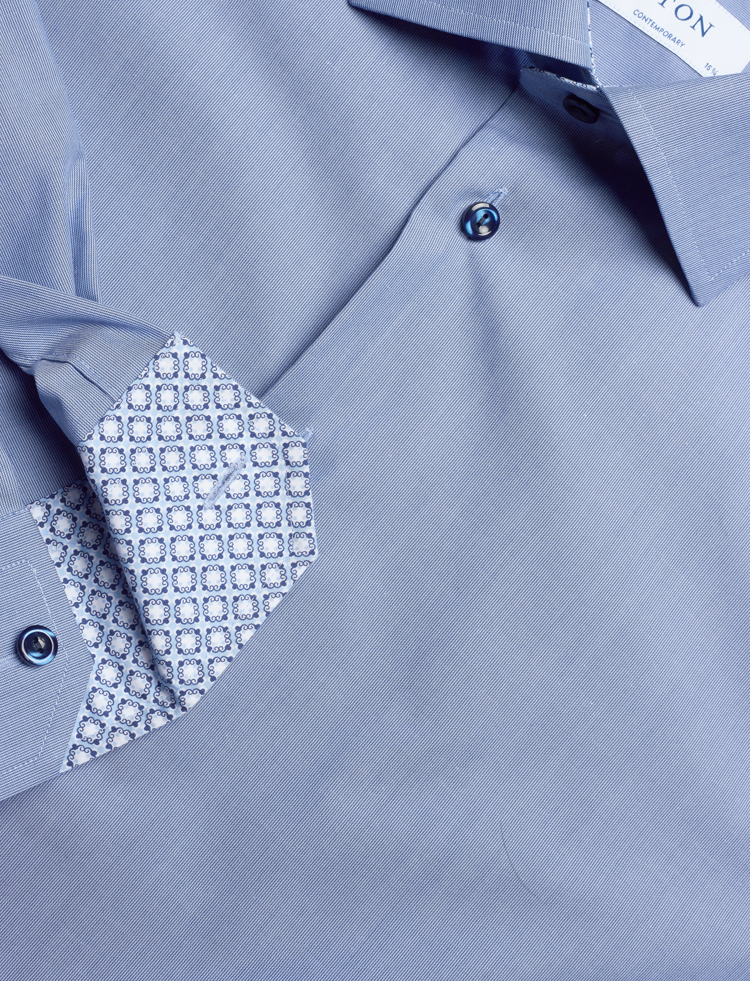 Eton - Hairline striped shirt  - Contemporary fit - blue - 3