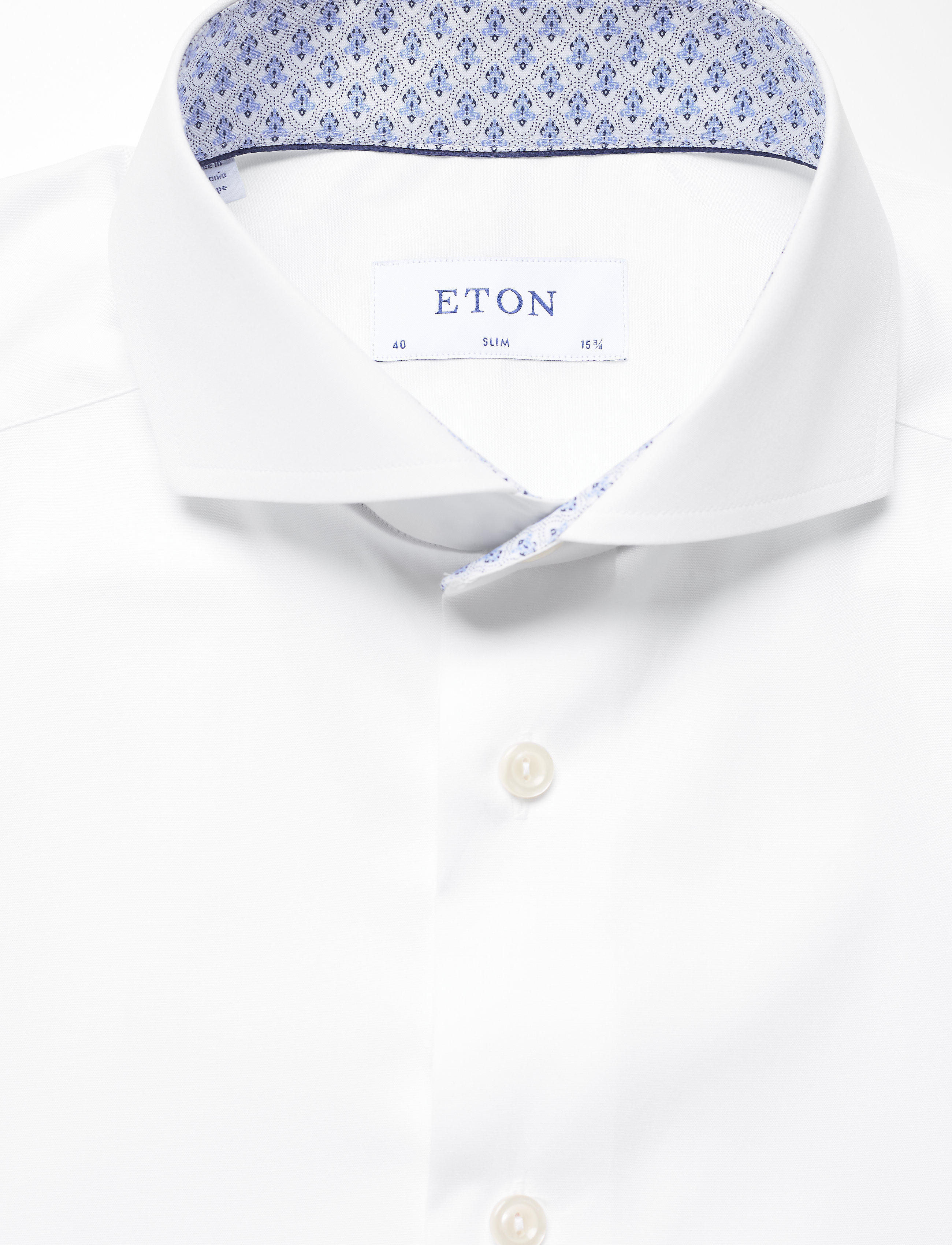 Eton - White poplin shirt - white - 2