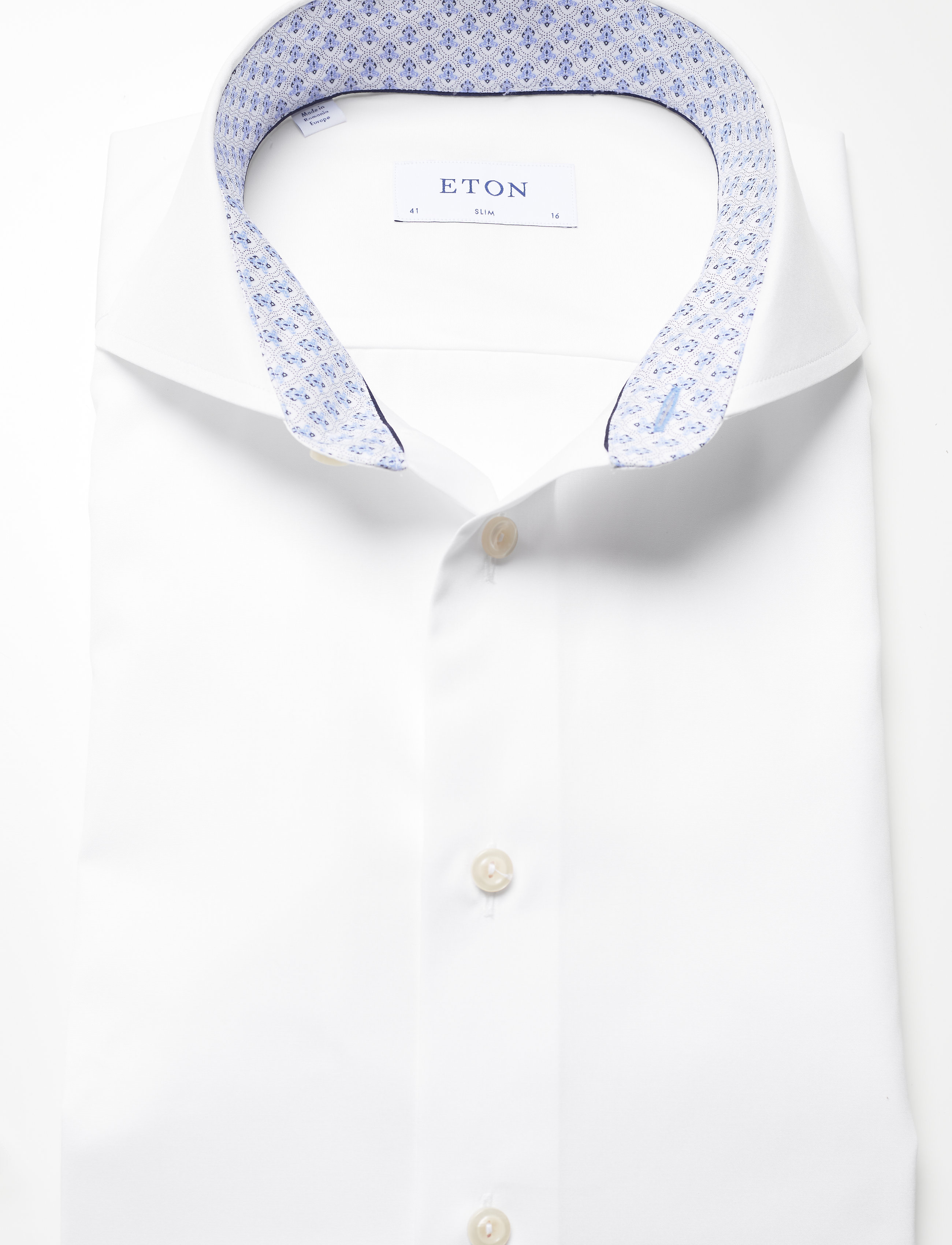 Eton - White poplin shirt - white - 3