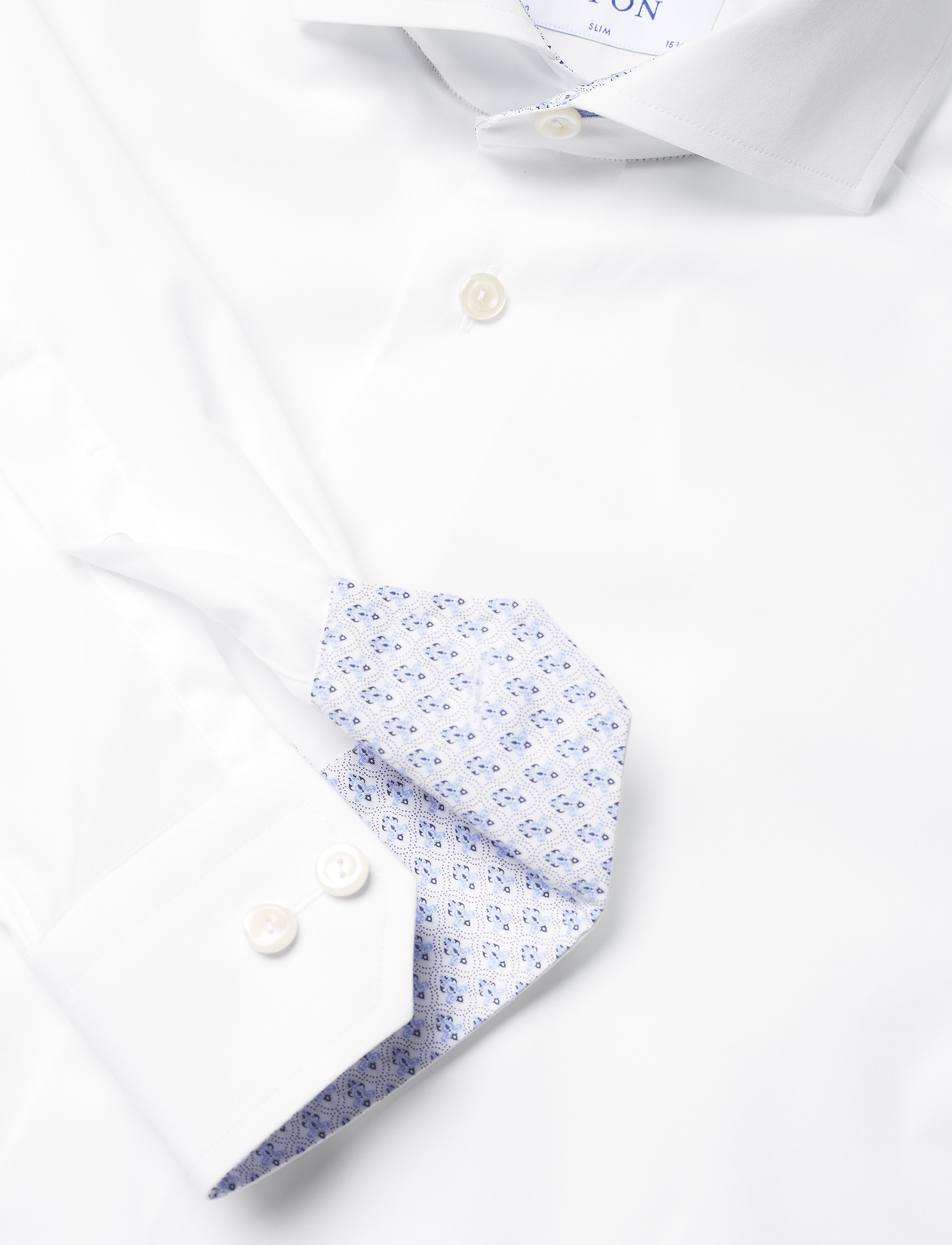 Eton - White poplin shirt - white - 4