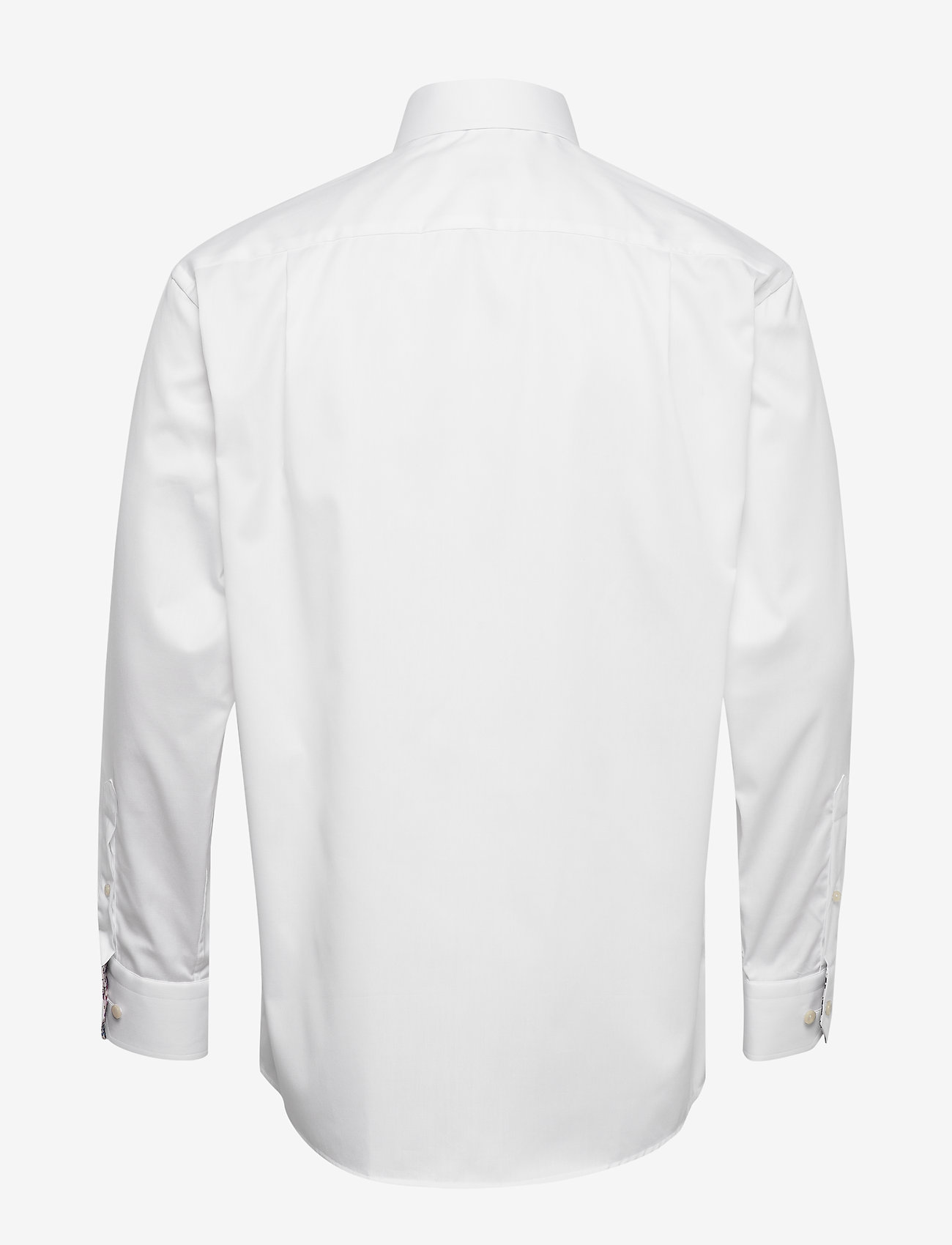 Eton - White twill shirt - flower details - white - 1