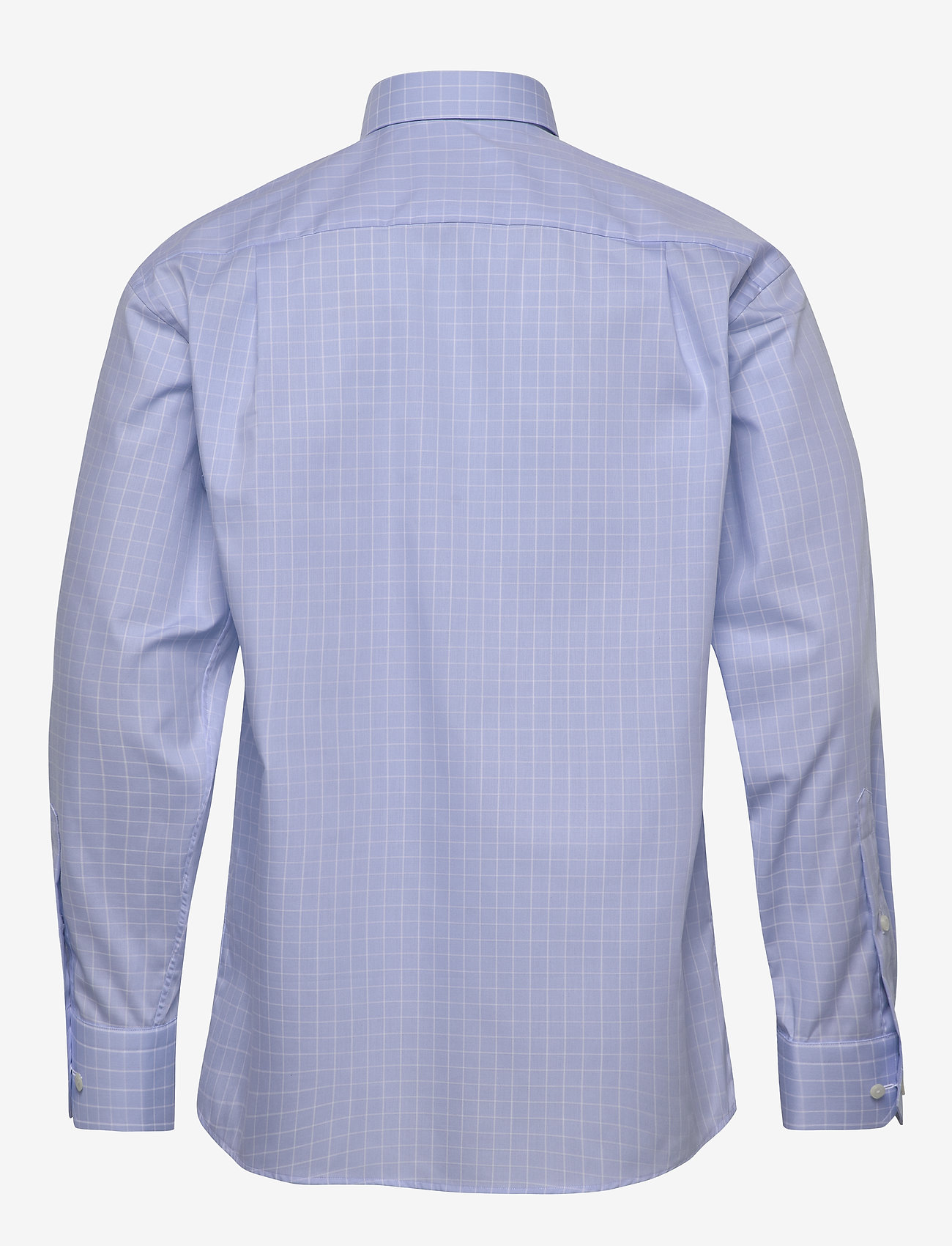 Eton - Blue & white checked shirt - blue - 1