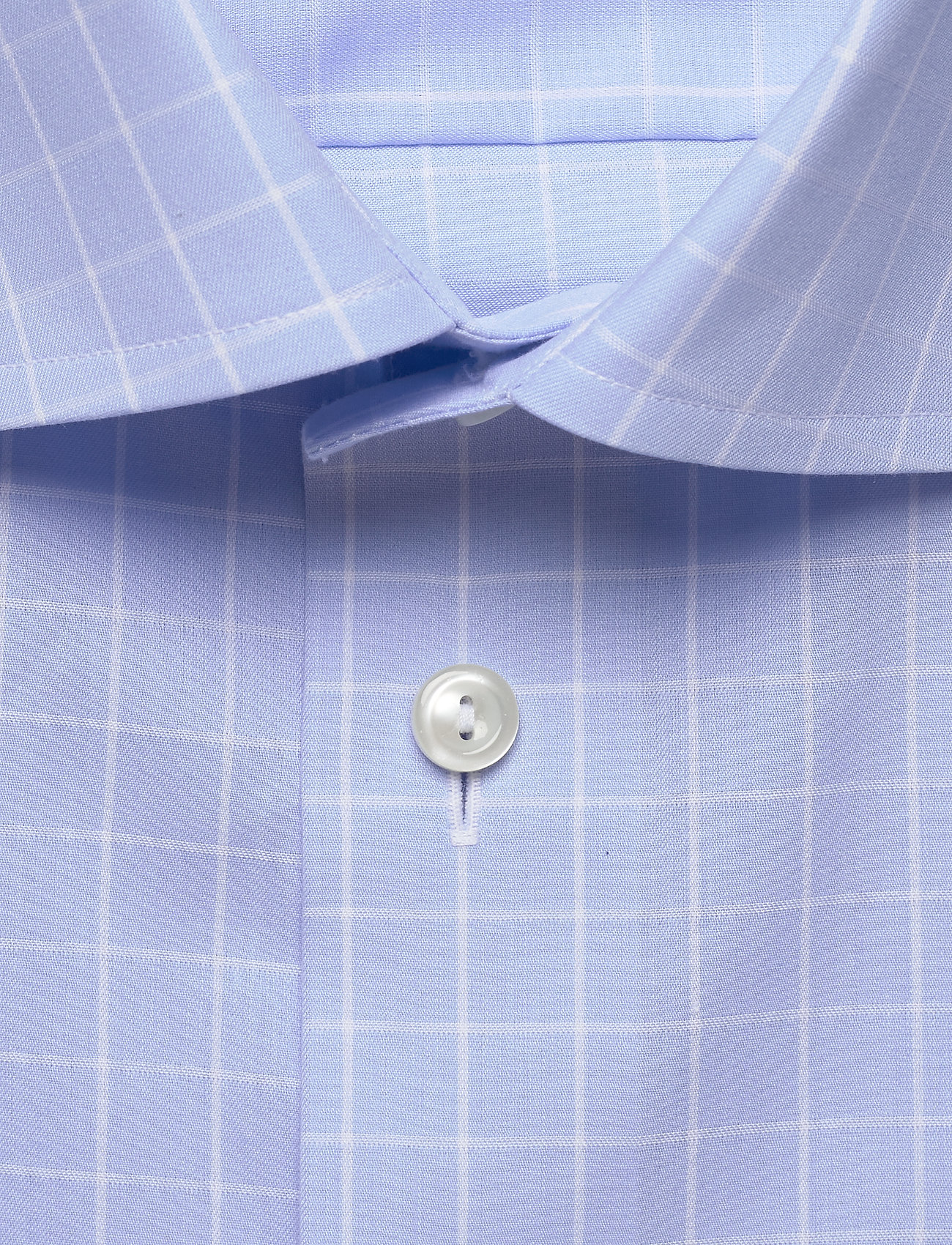 Eton - Blue & white checked shirt - blue - 2