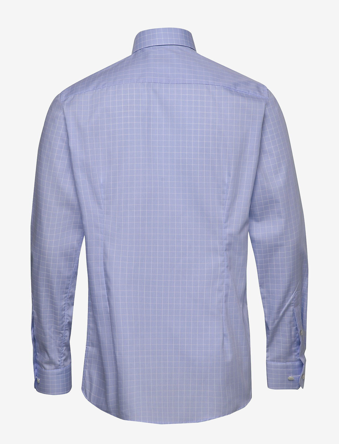 Eton - Blue & white checked shirt - blue - 1