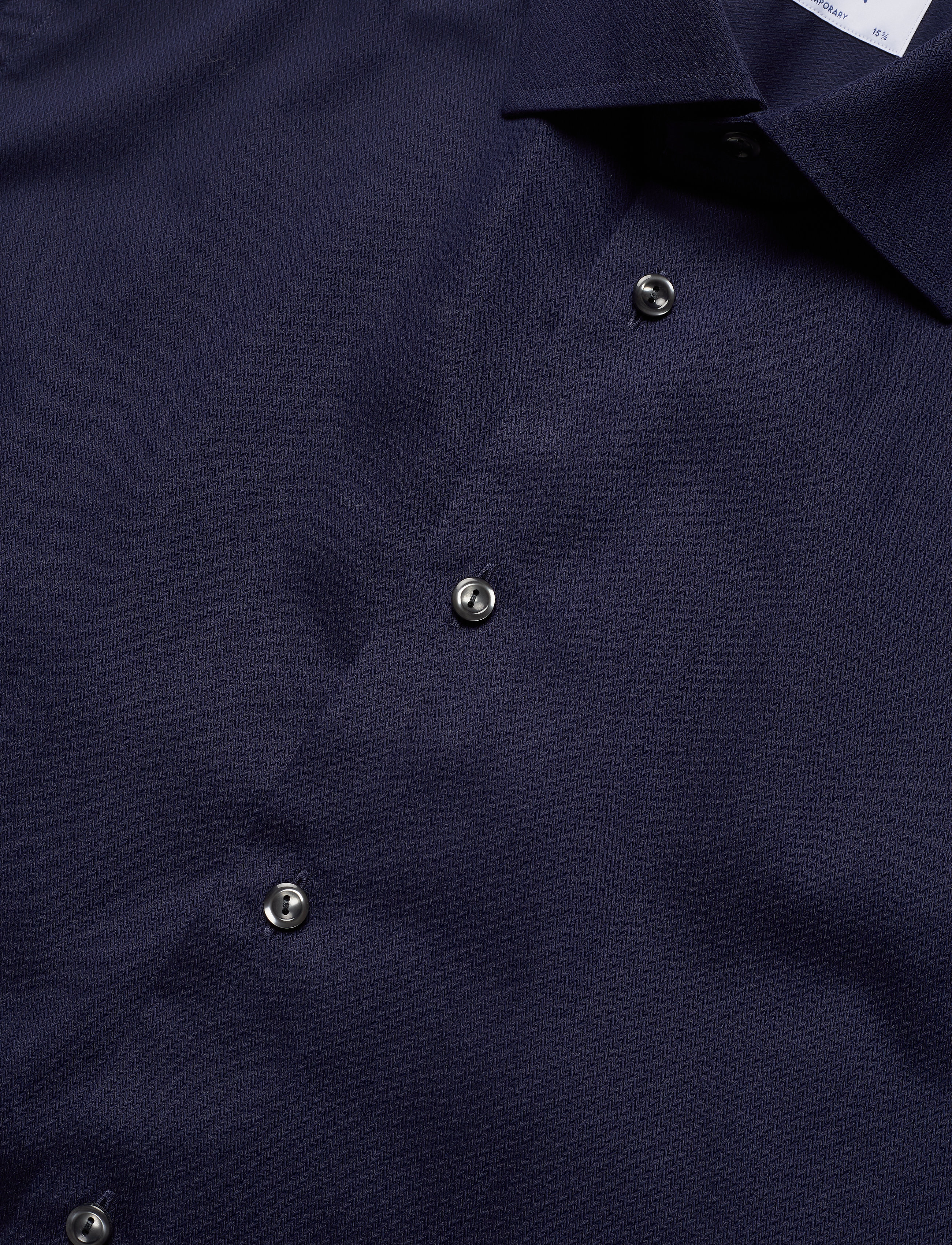 Eton - Micro braid shirt - navy - 3