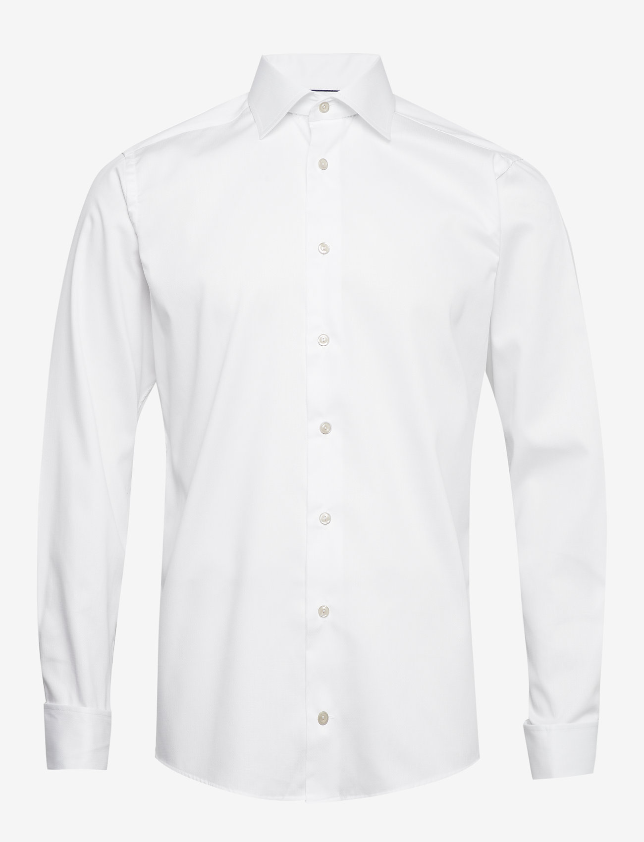 Eton - White micro braid shirt - white - 0