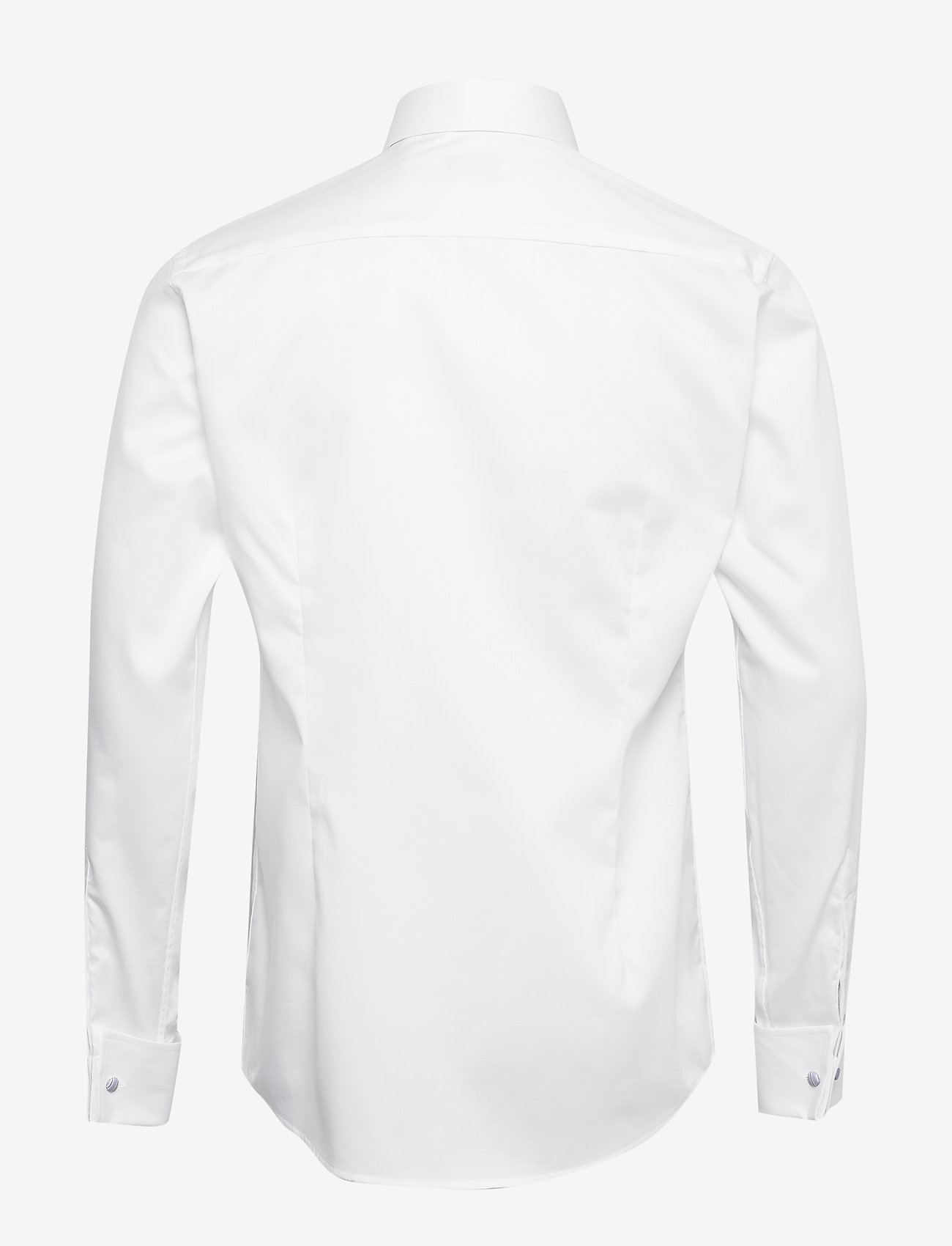 Eton - White micro braid shirt - white - 1