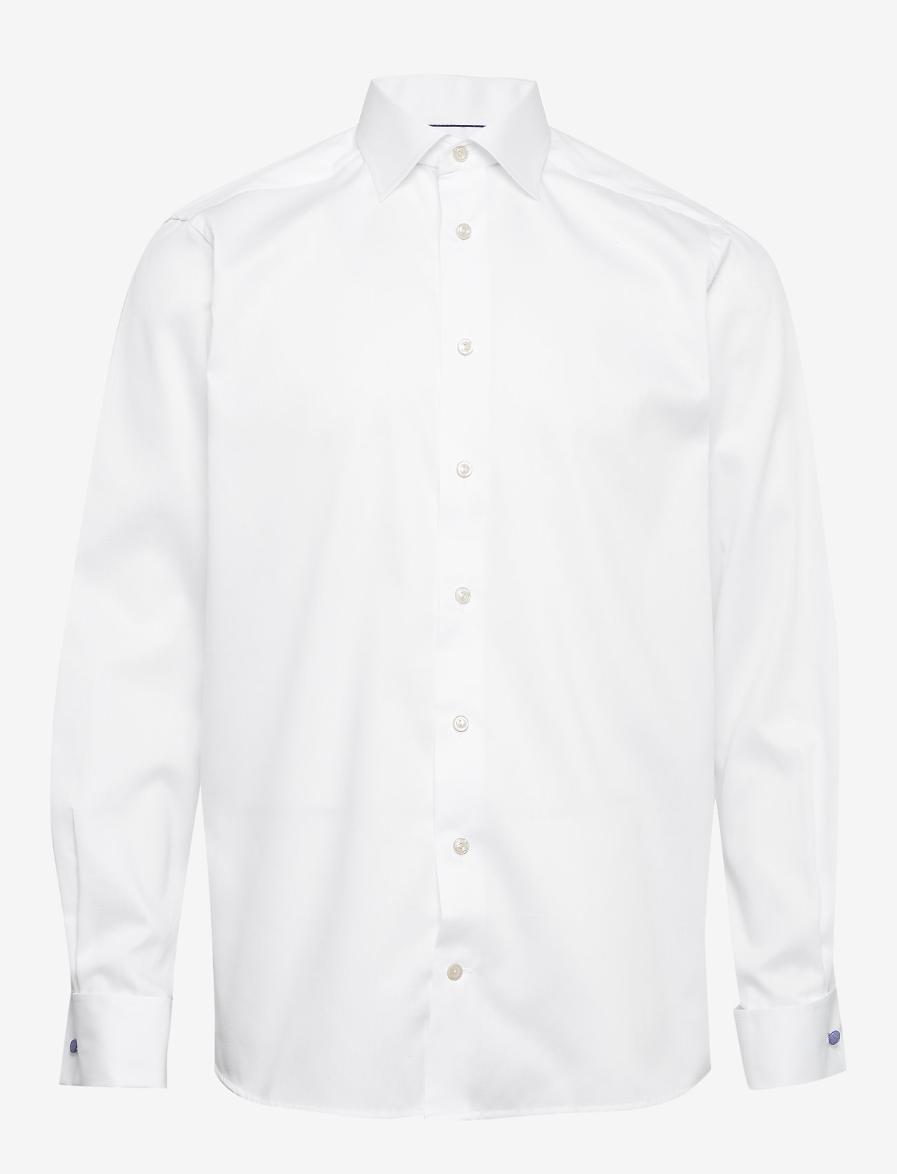 Eton - White micro braid shirt - white - 0