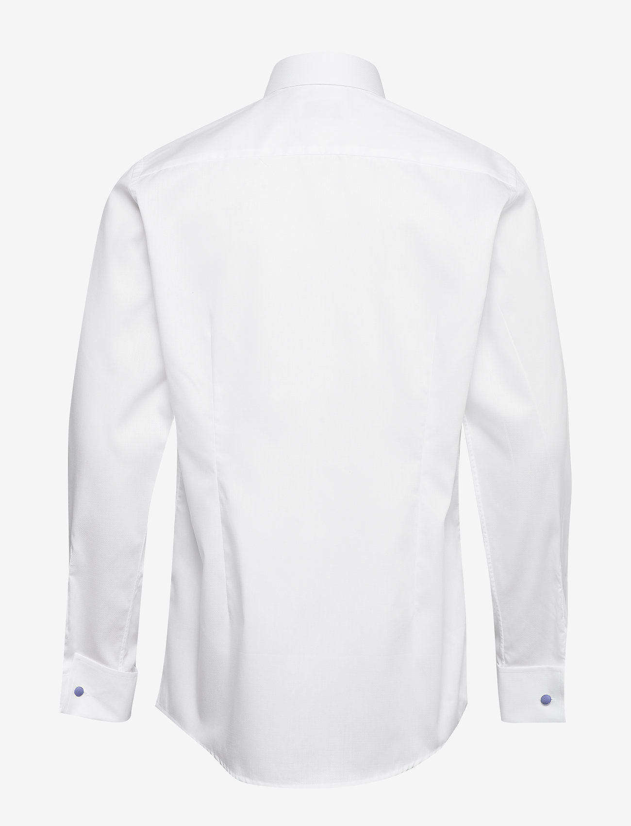Eton - White micro braid shirt - white - 1