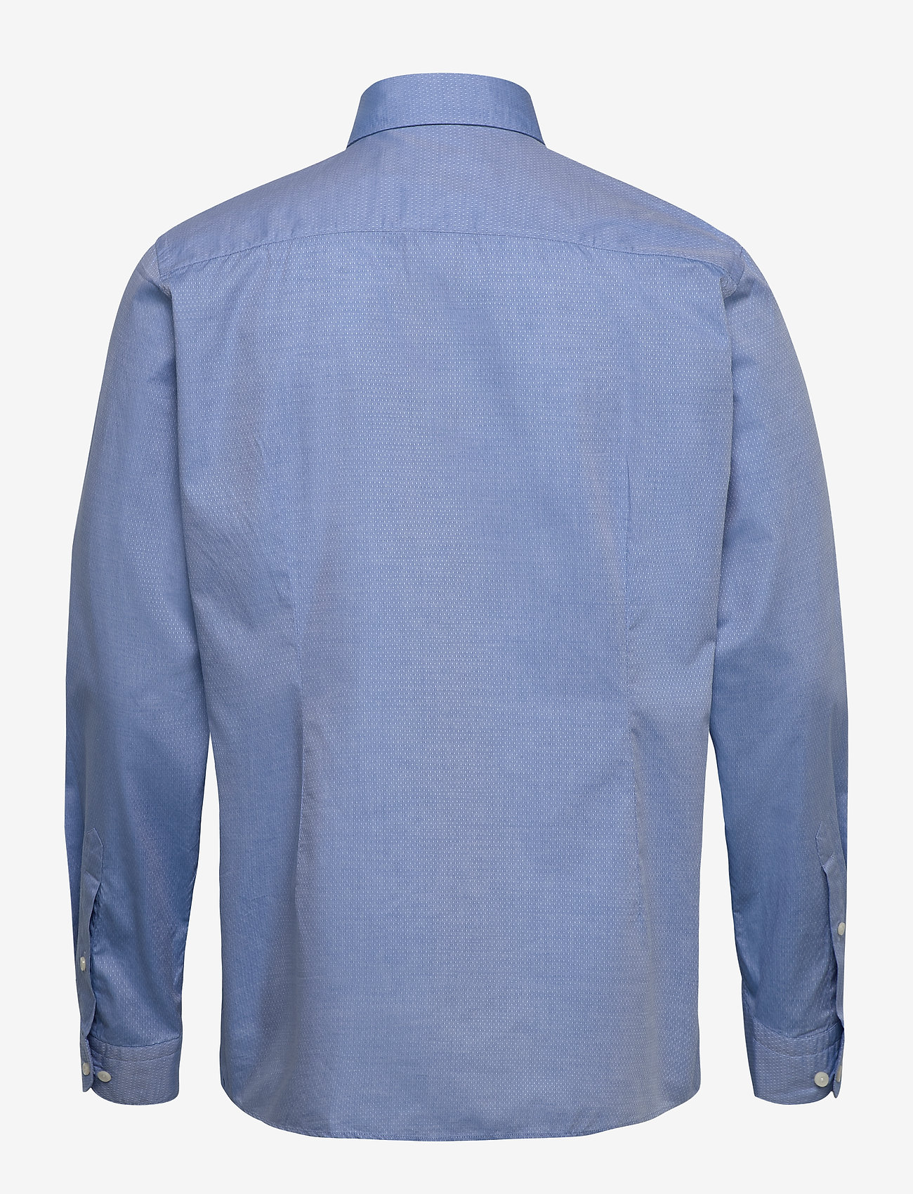 Eton - Lustre dotted dobby shirt - soft - blue - 1