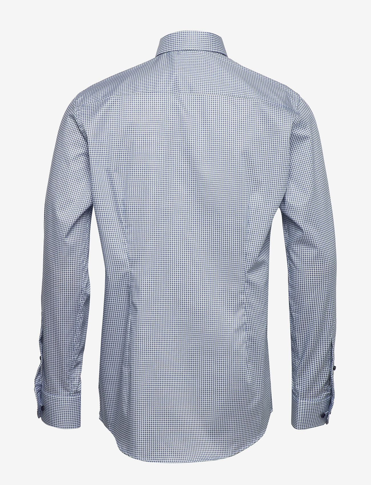 Eton - Micro flower shirt - blue - 1