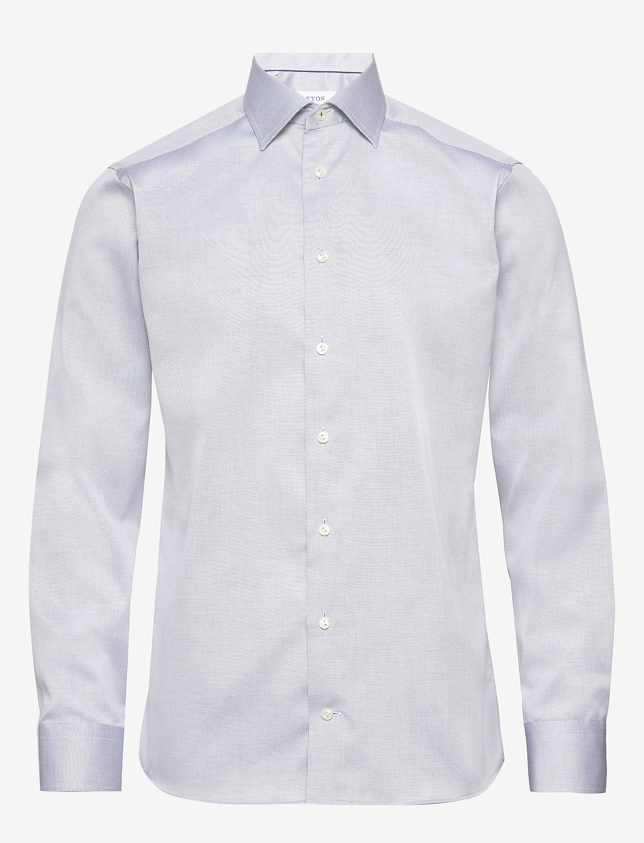 Eton - Diamond weave shirt - blue - 0