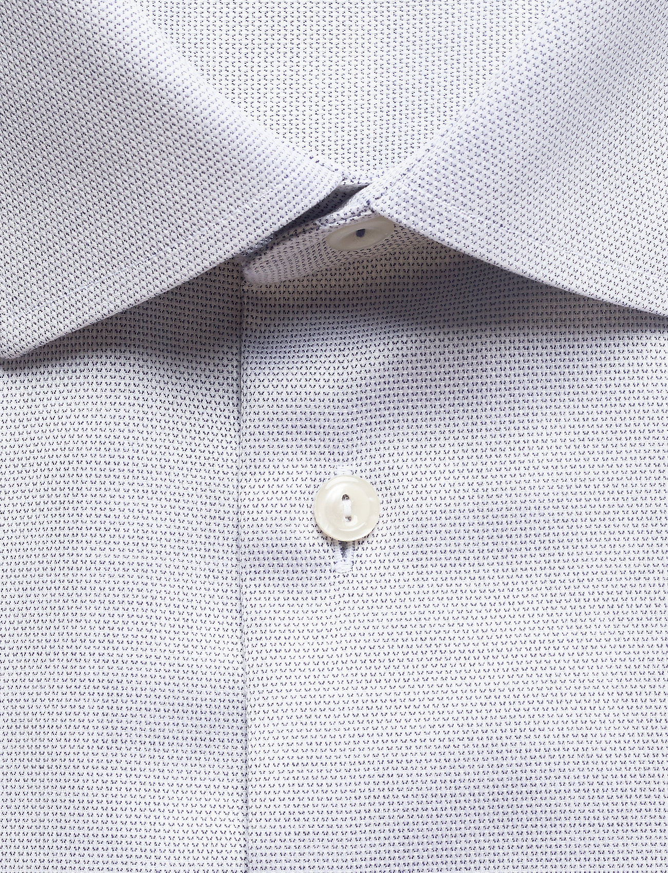 Eton - Diamond weave shirt - blue - 2