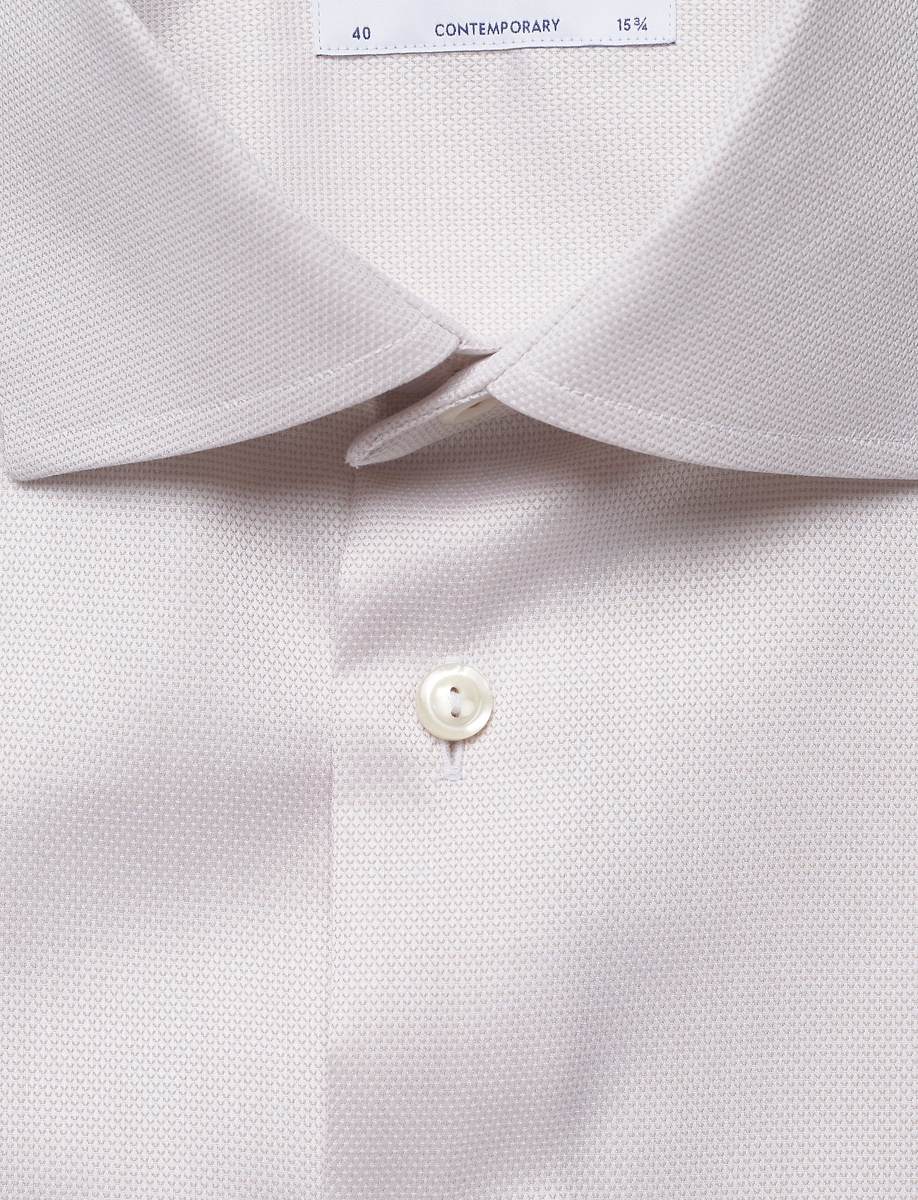 Eton - Beige diamond weave shirt - offwhite/brown - 2