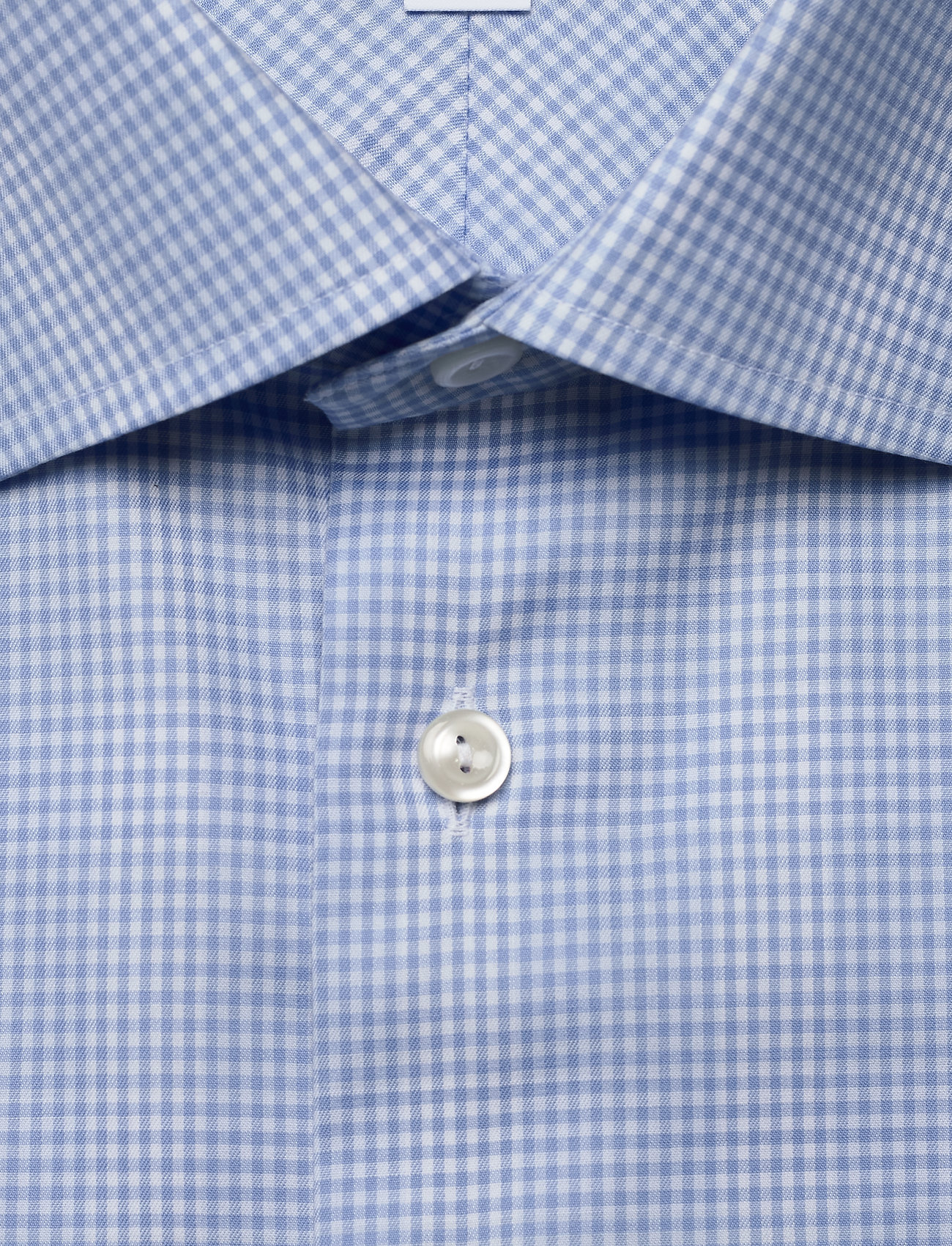 Eton - Gingham cotton-tencel shirt - blue - 2