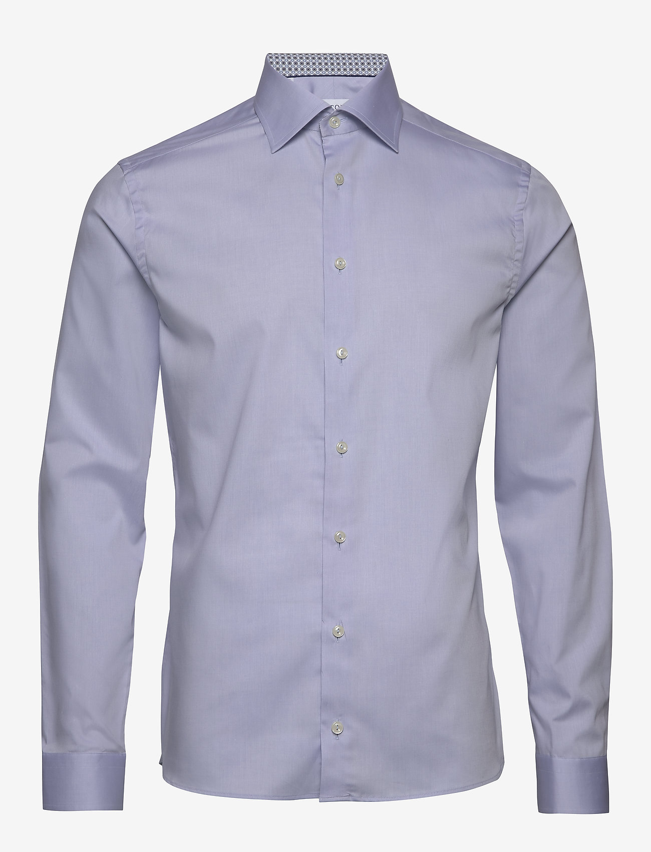 Eton - Twill shirt – geometric details - blue - 0