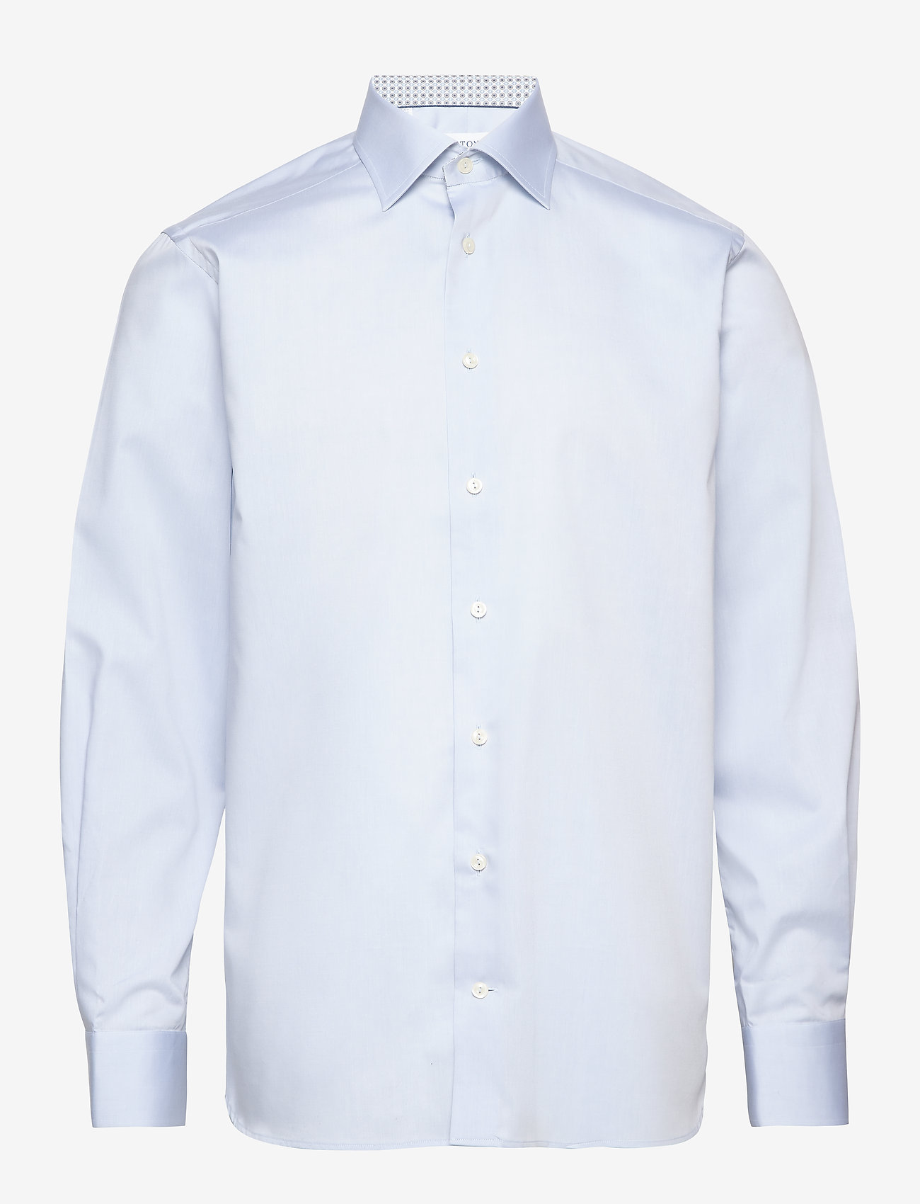 Eton - Twill shirt – geometric details - blue - 0