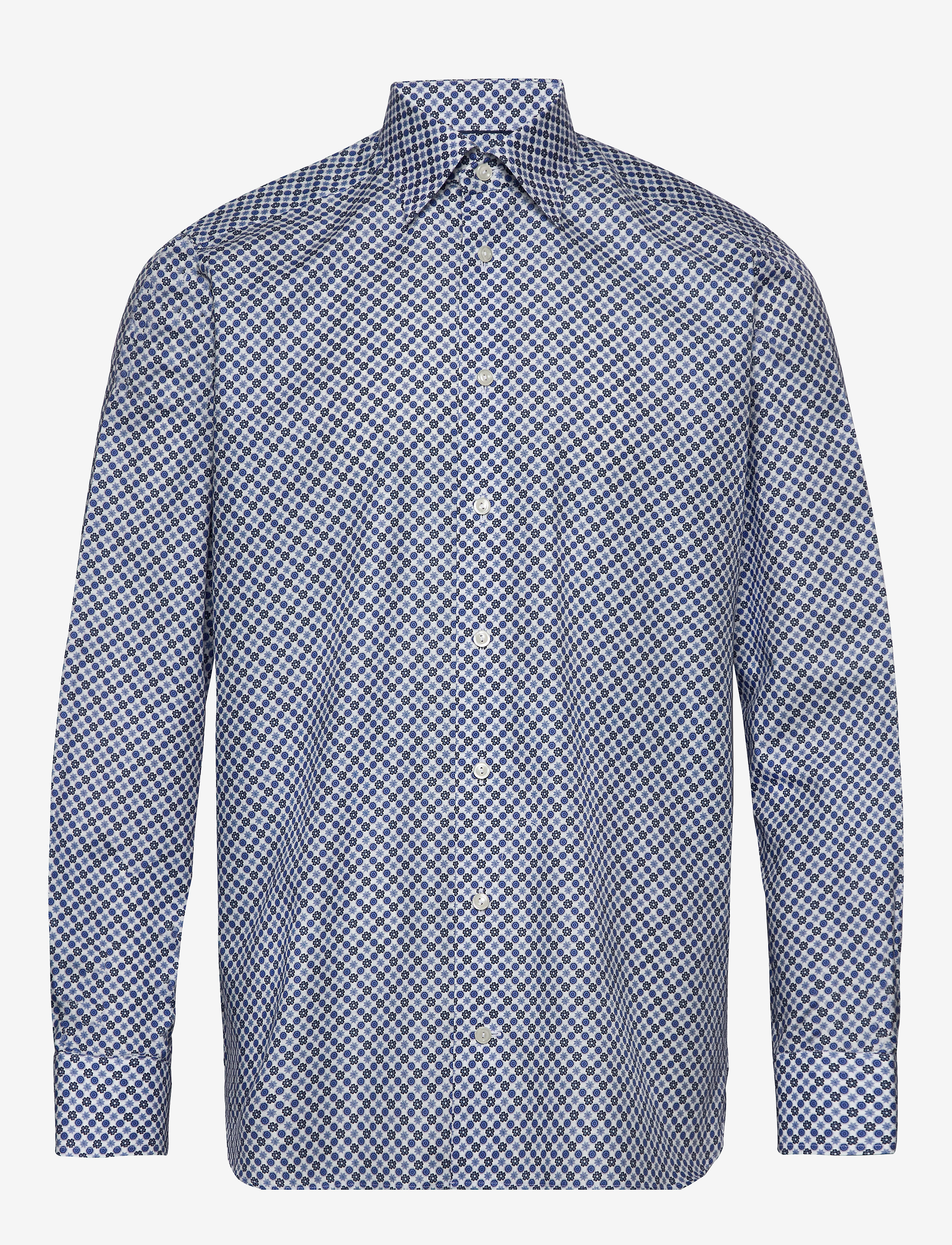 Eton - Midi medallion print shirt - Contemporary fit - blue - 0