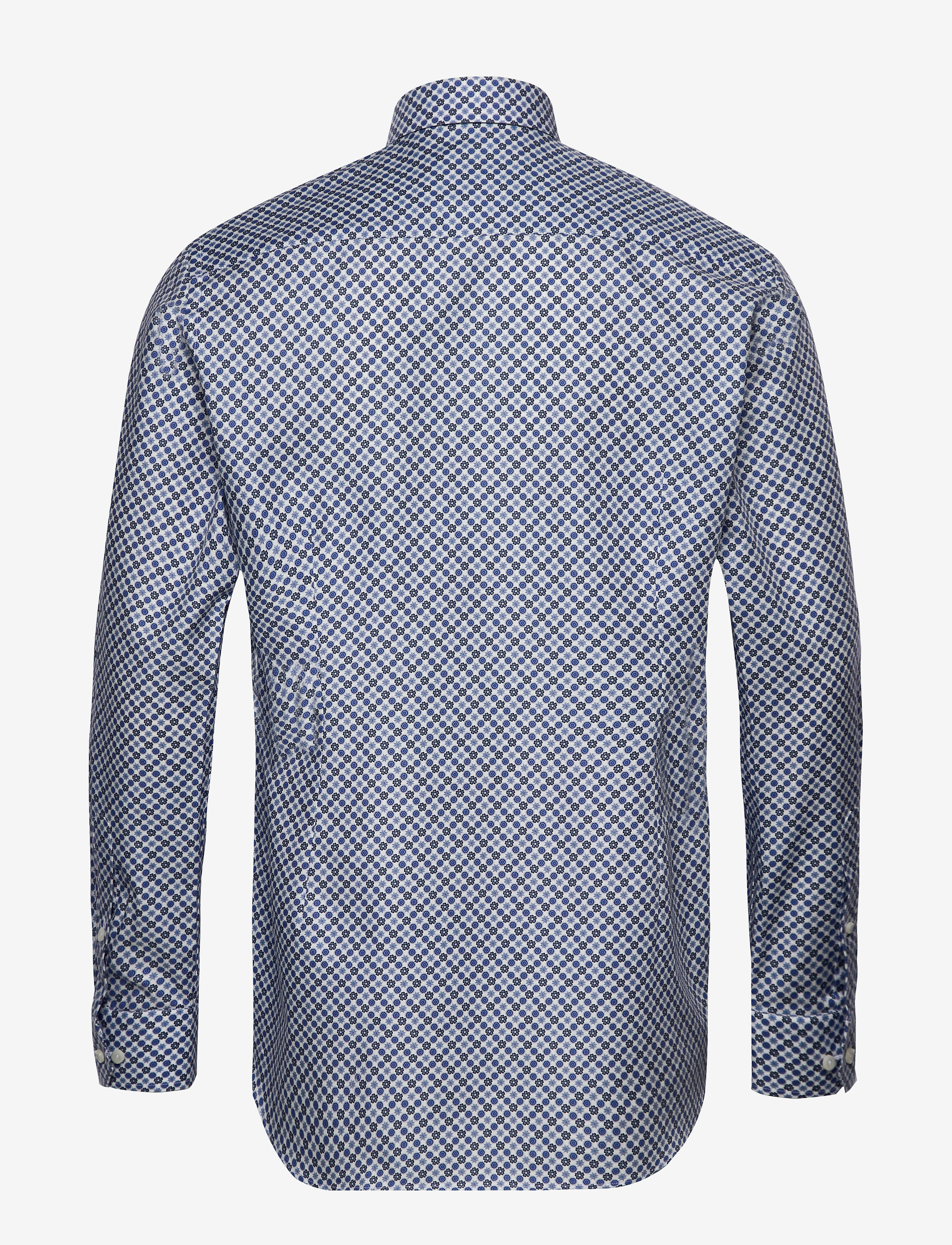 Eton - Midi medallion print shirt - Contemporary fit - blue - 1