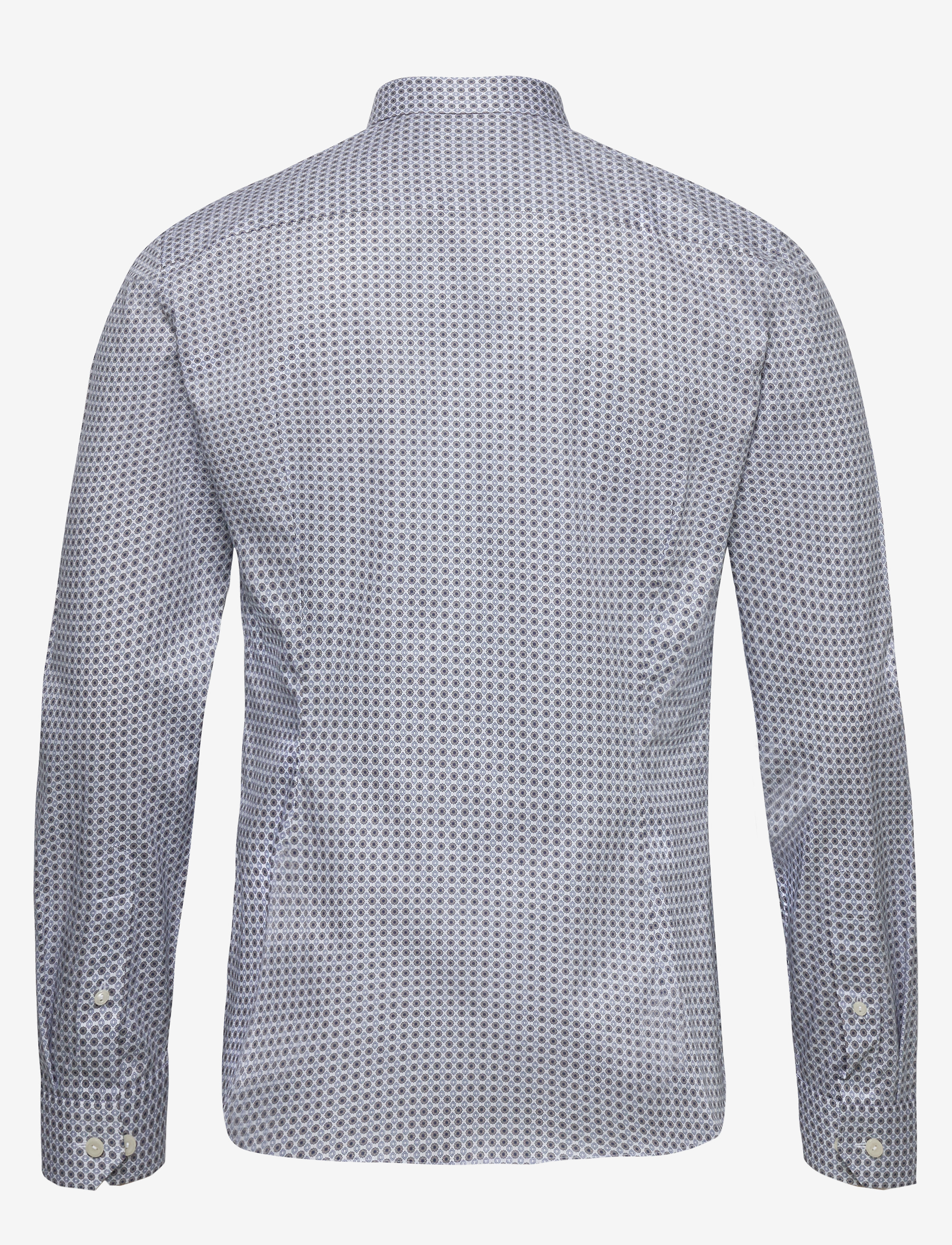 Eton - Medallions print shirt - offwhite/brown - 1