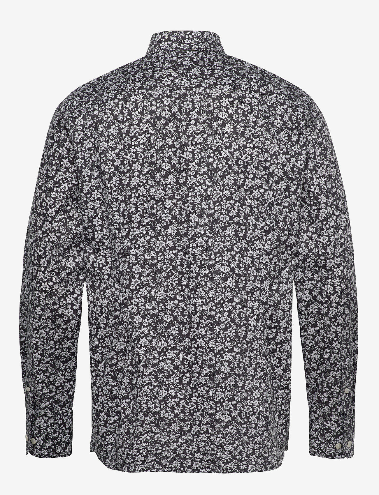 Eton - Black & white flowers shirt - black - 1