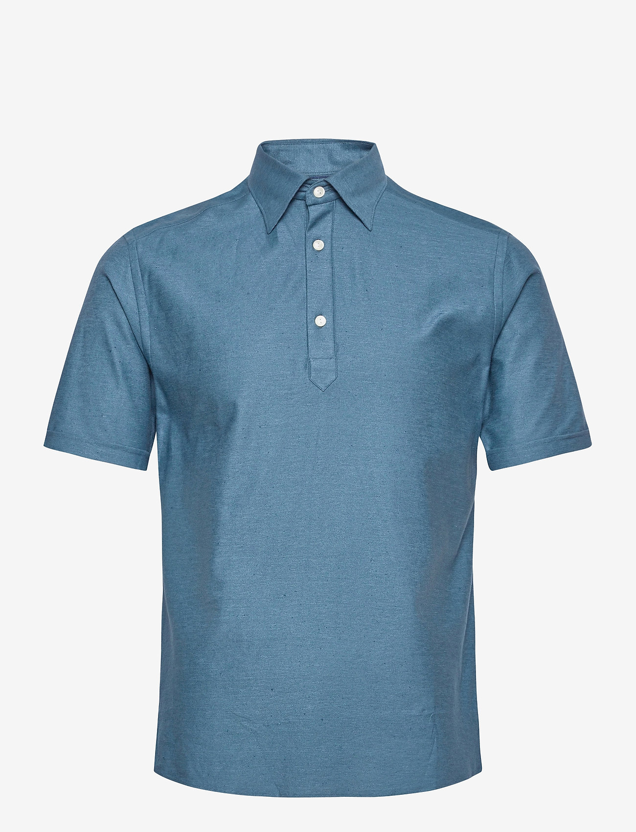 Eton - Slim fit Blue Pique shirt - blue - 0