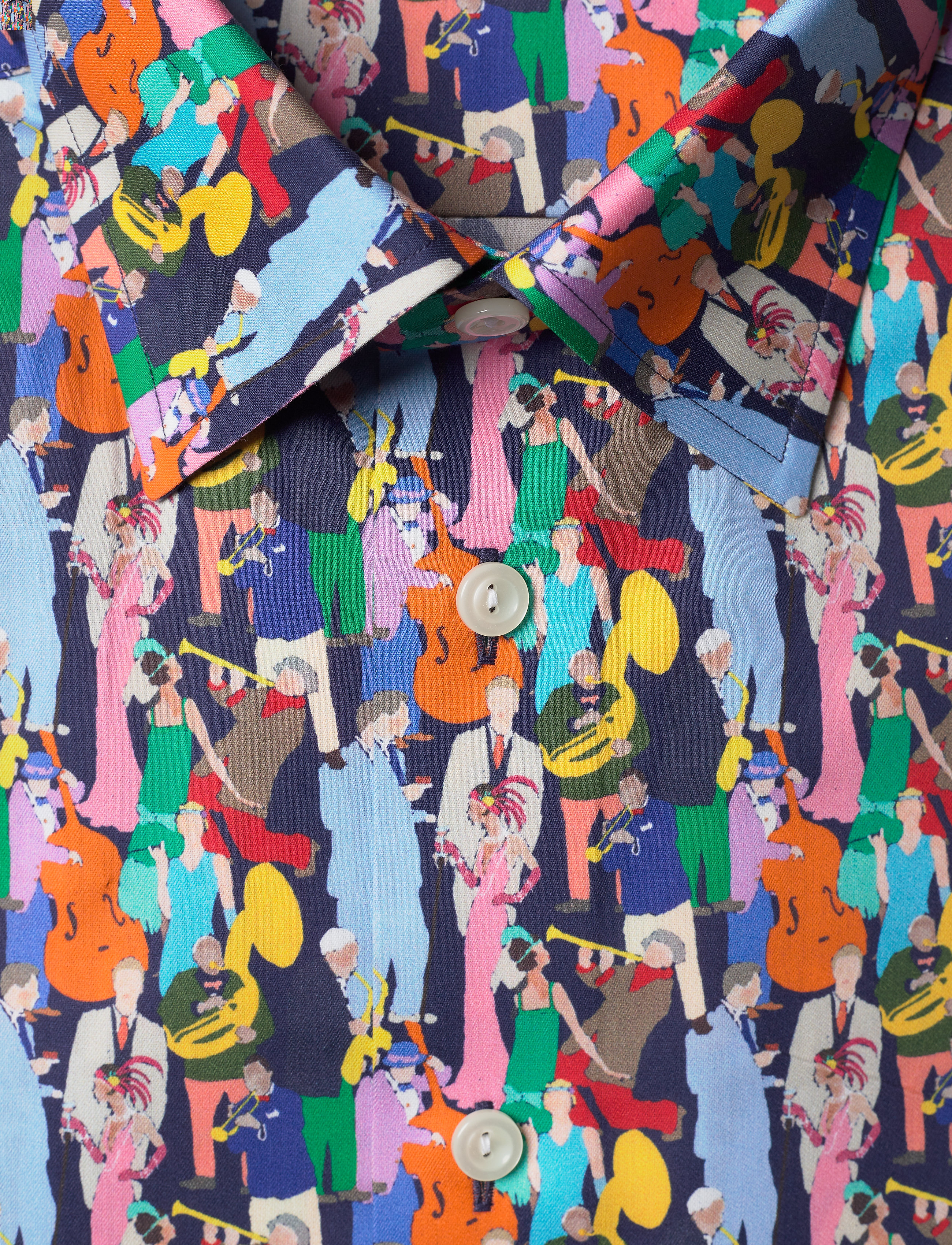 Eton - Slim fit Blue Signature twill shirt - blue - 2