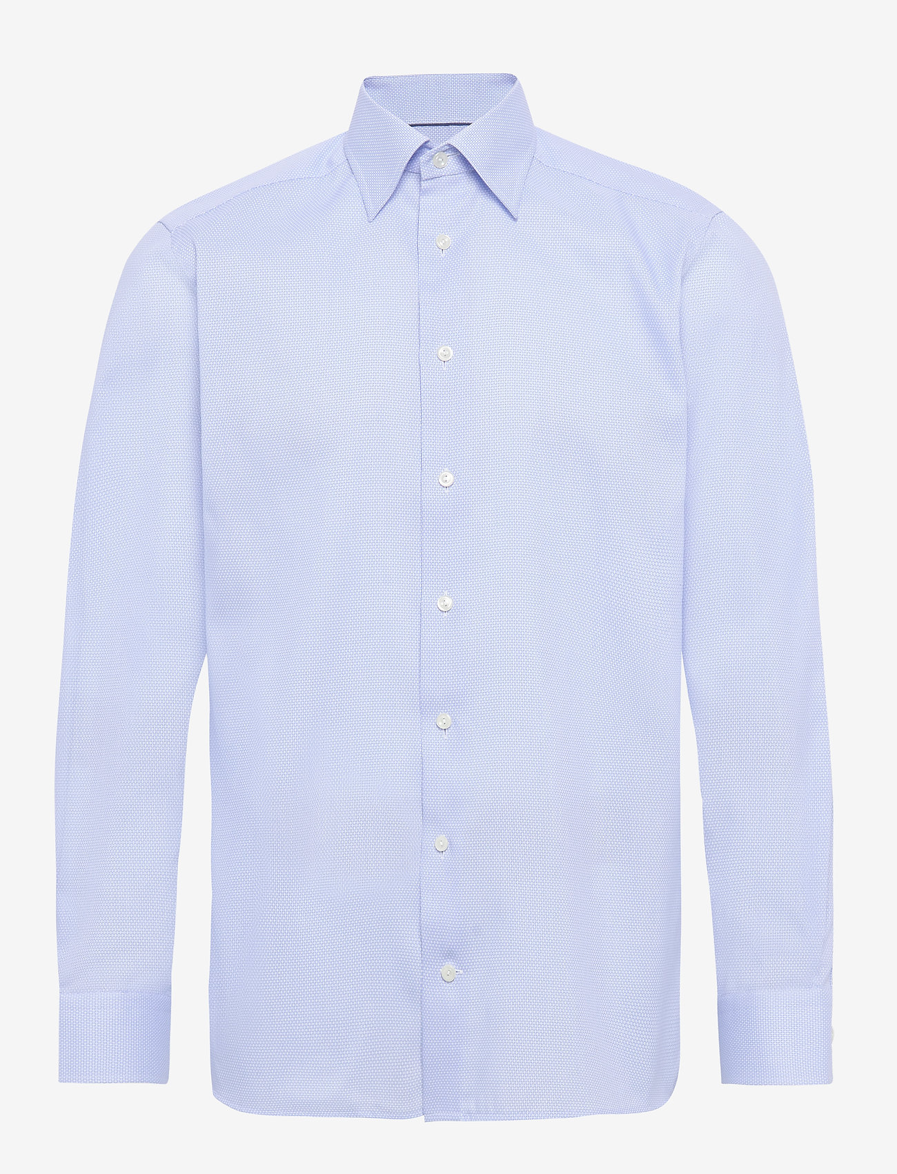 Light blue Eton dobby shirt - BLUE