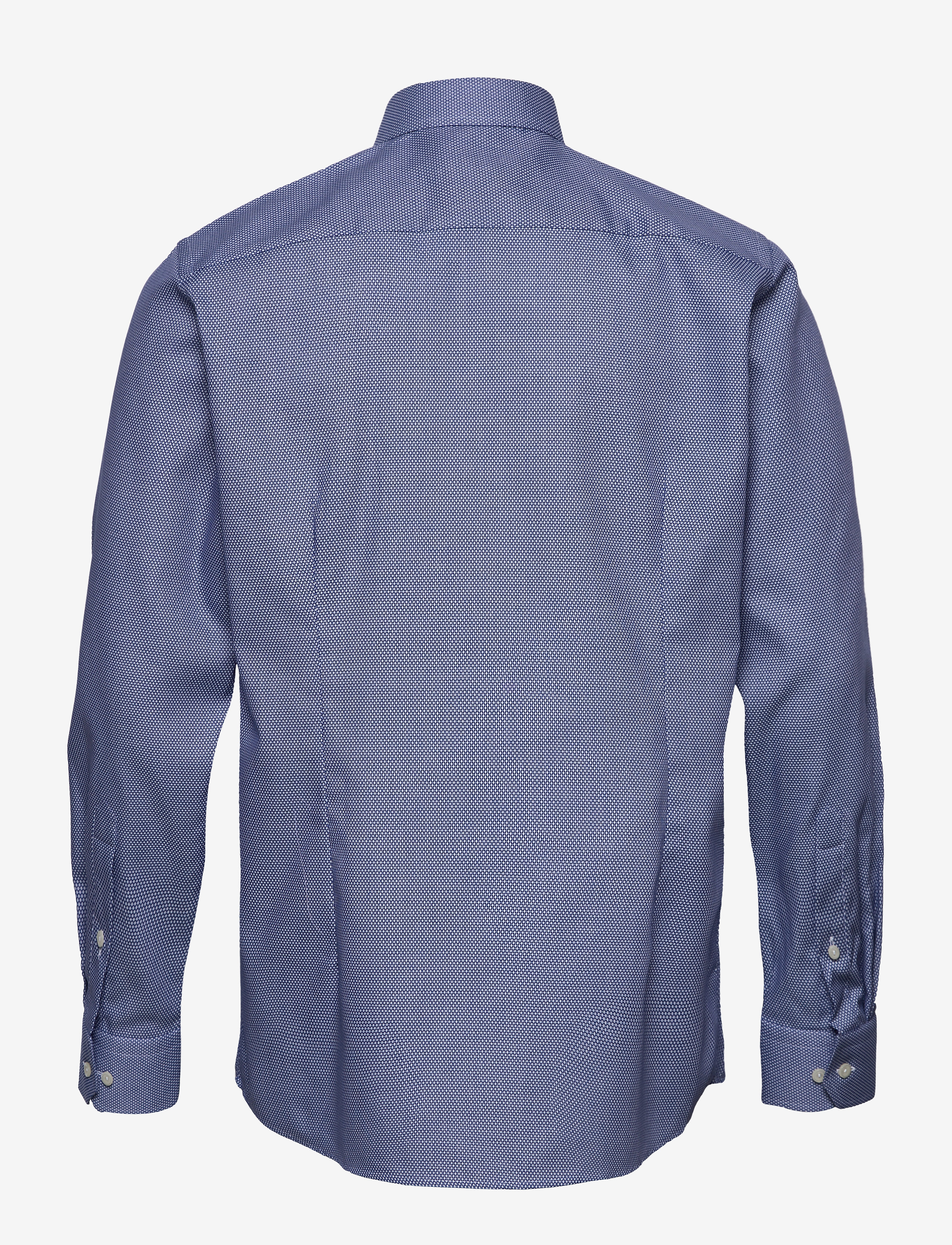 Eton - Light blue Eton dobby shirt - blue - 1