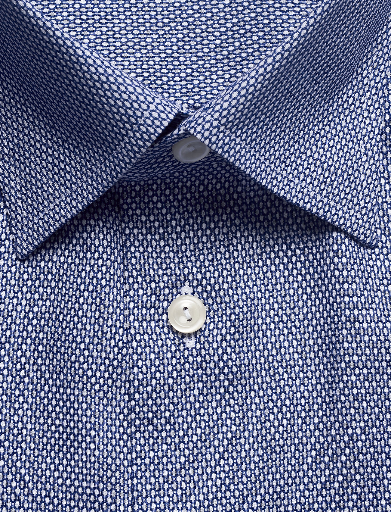 Eton - Light blue Eton dobby shirt - blue - 2