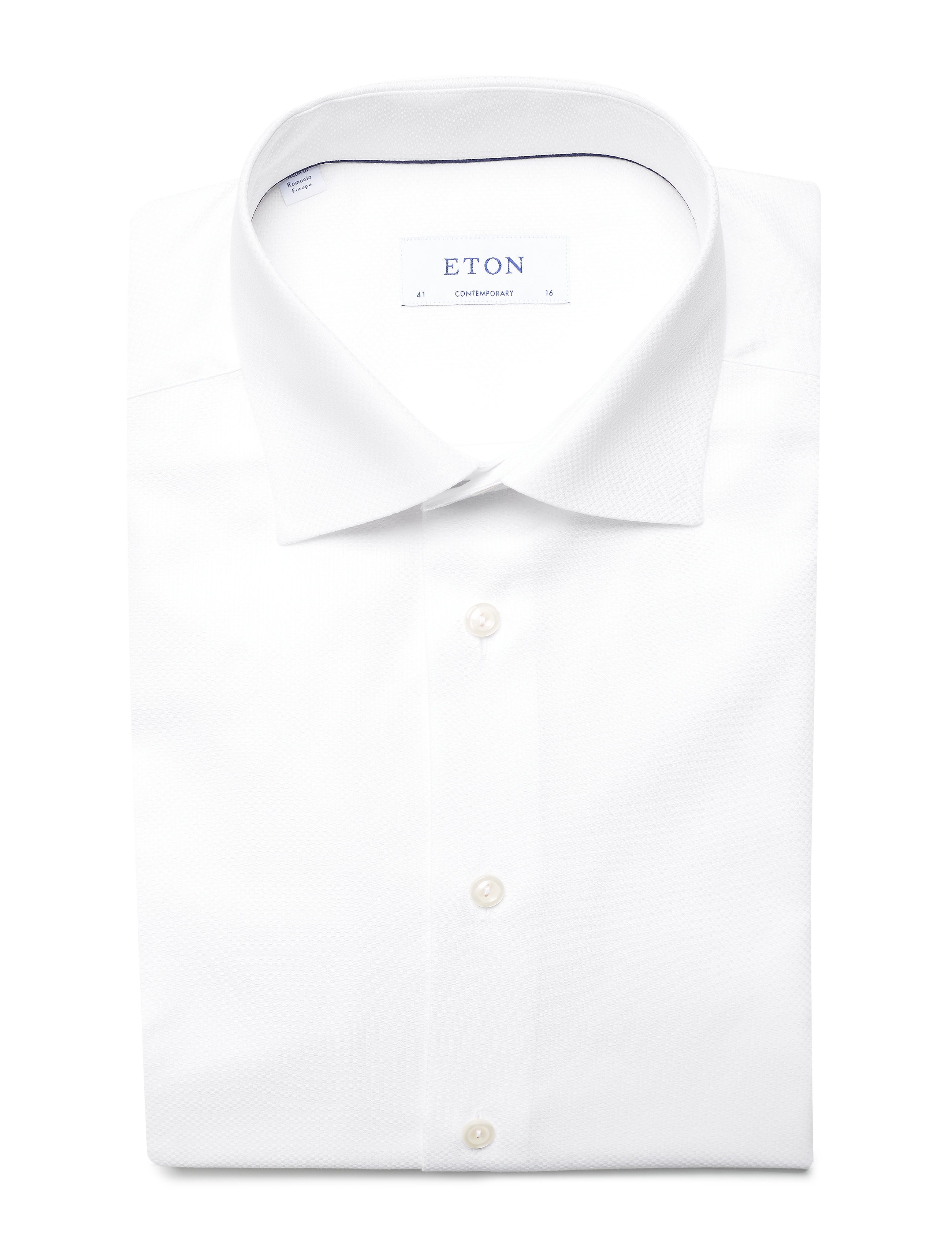 Eton - White twill shirt - white - 4