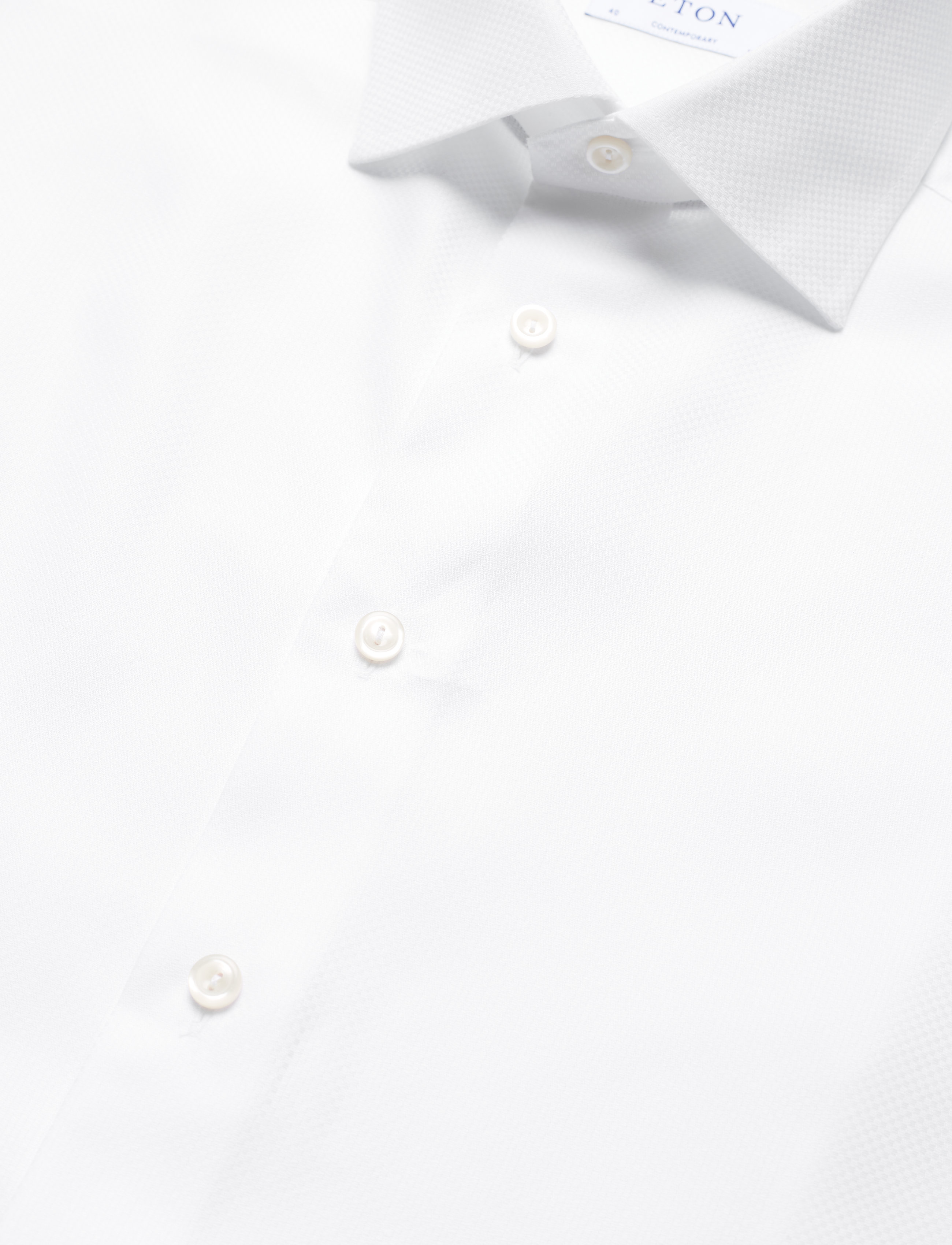 Eton - White twill shirt - white - 3