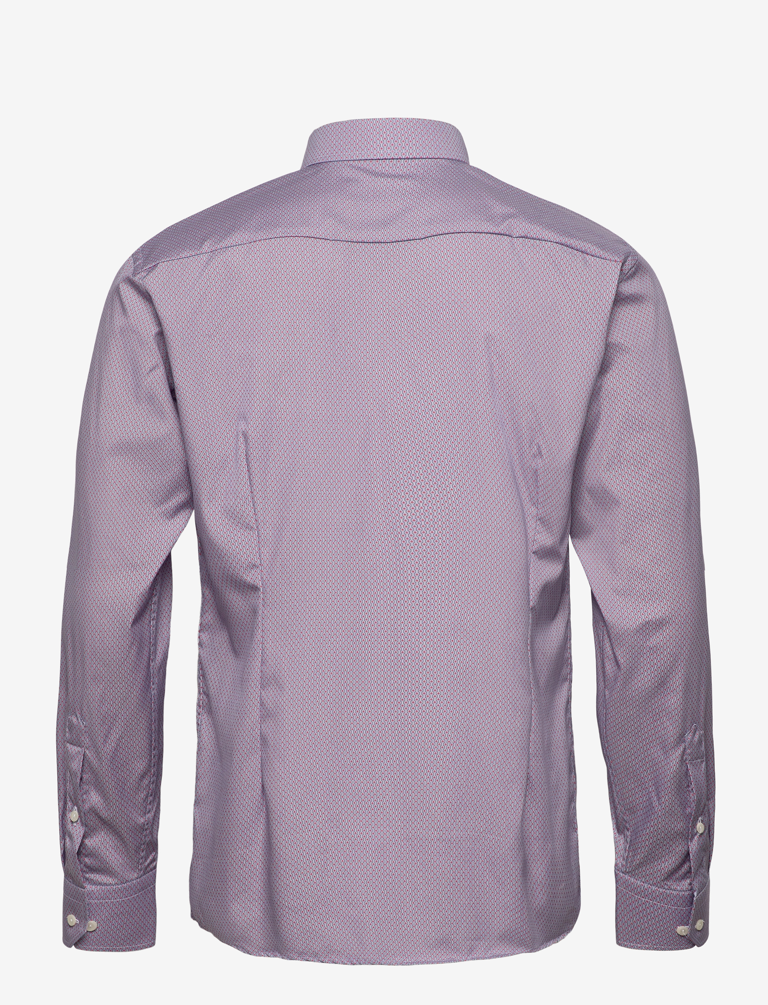 Eton - Slim fit Pink/Red Poplin shirt - pink/red - 1