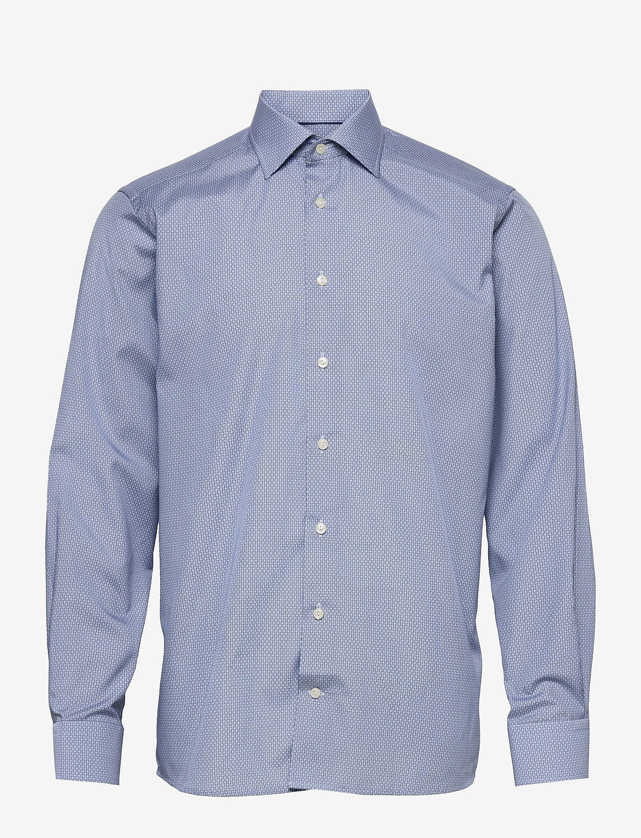 Eton - Contemporary fit Pink/Red Poplin shirt - light blue - 0