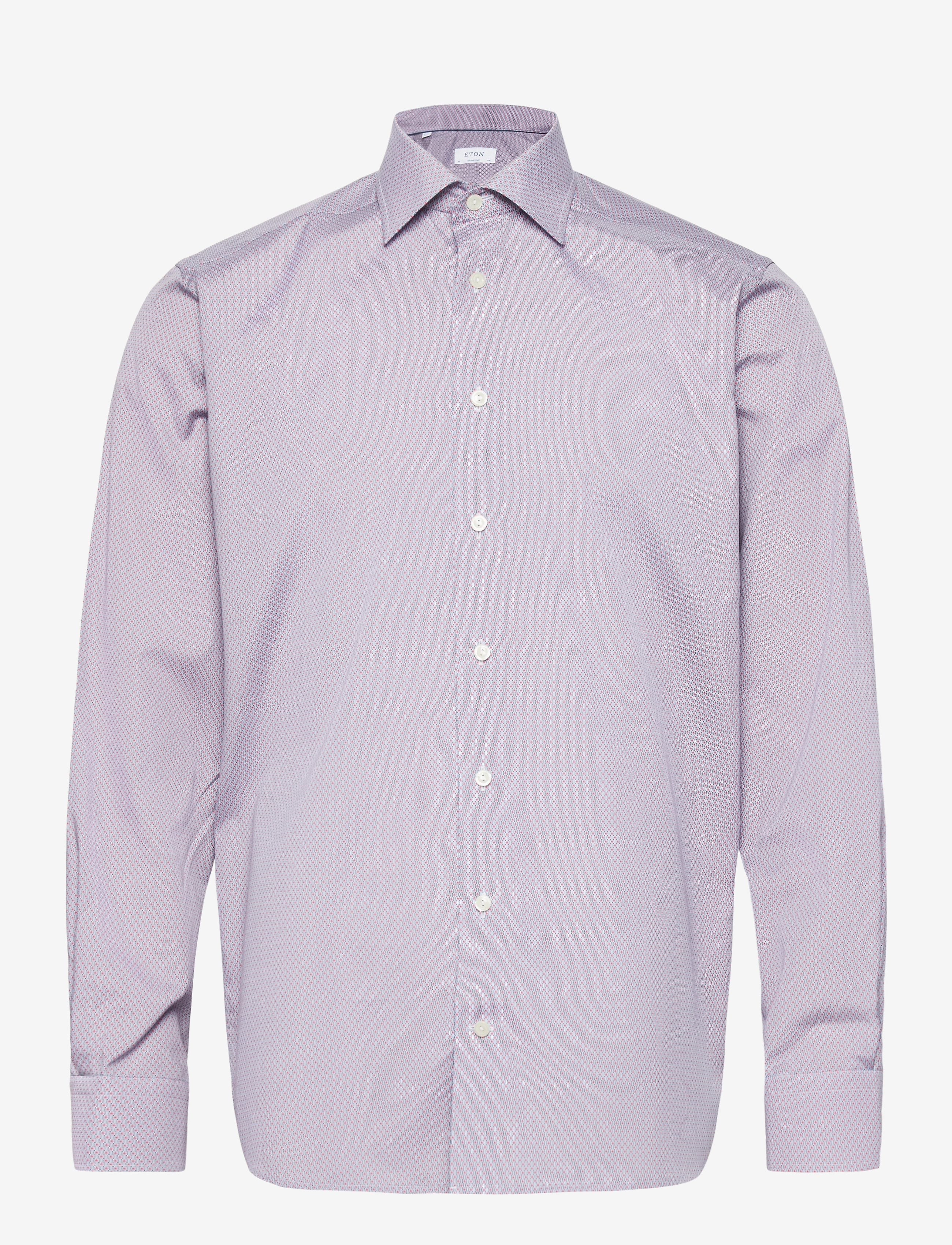 Eton - Contemporary fit Pink/Red Poplin shirt - pink/red - 0