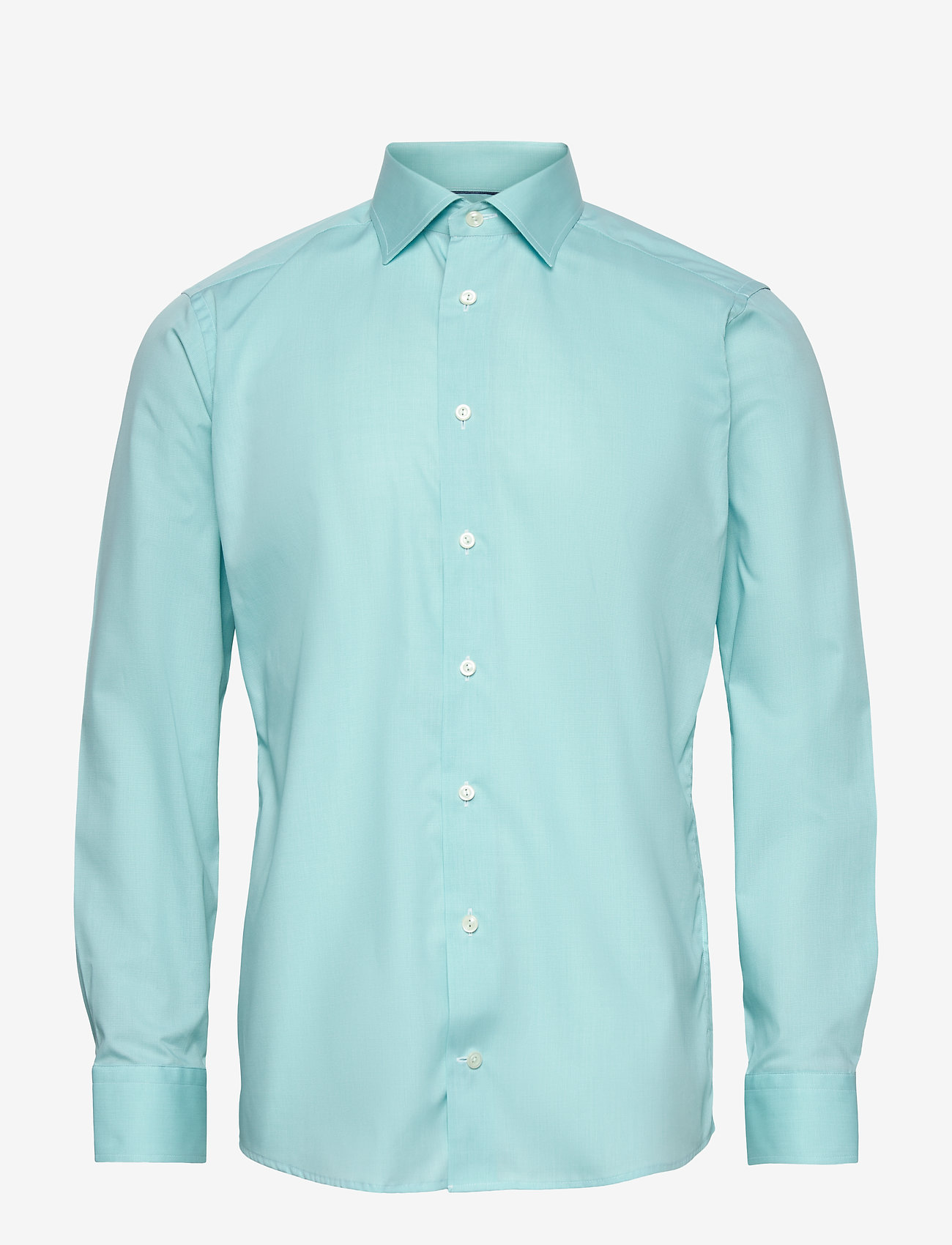 Eton - Slim fit Blue Poplin shirt - green - 0