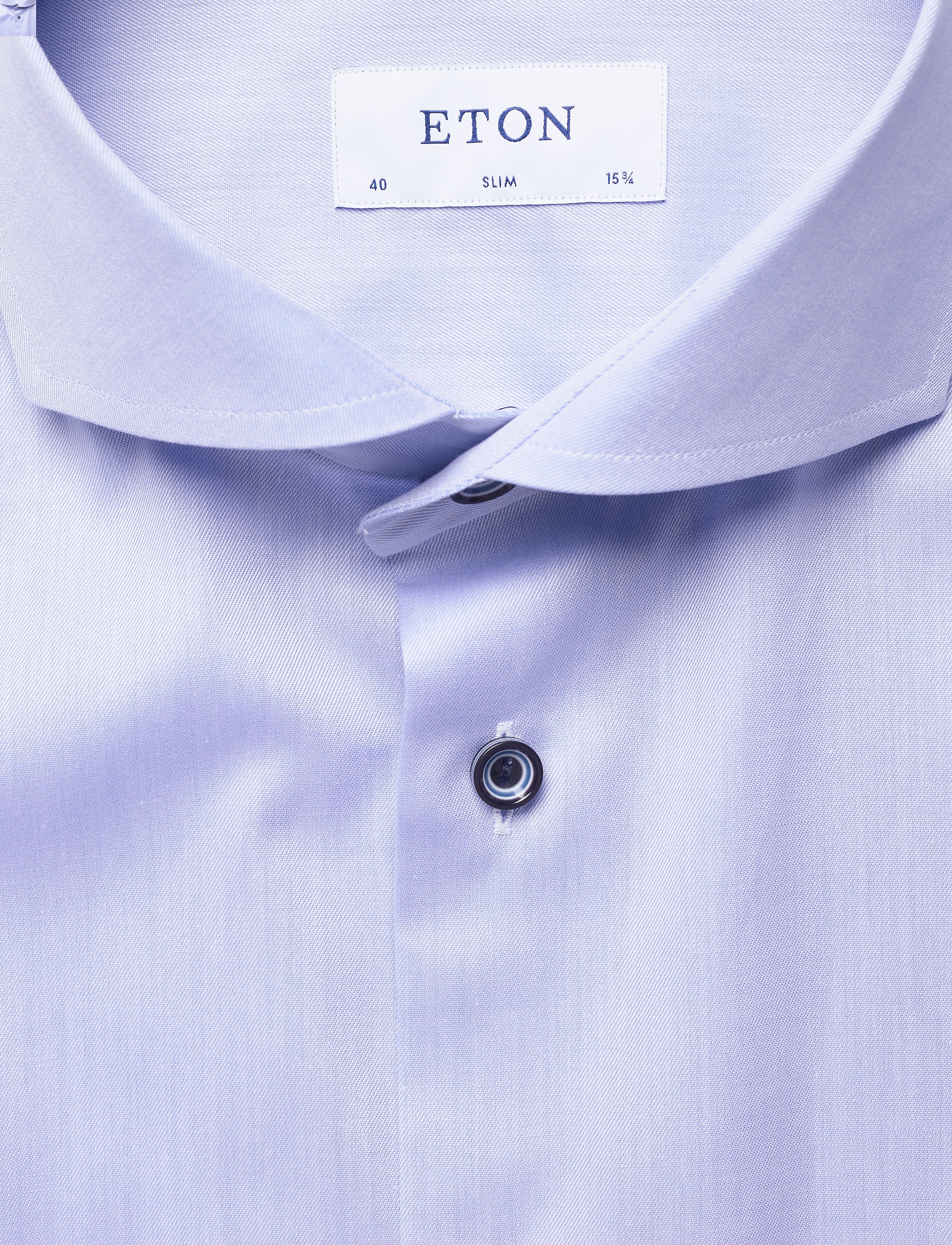 Eton - Slim fit Blue Signature Twill shirt - blue - 2