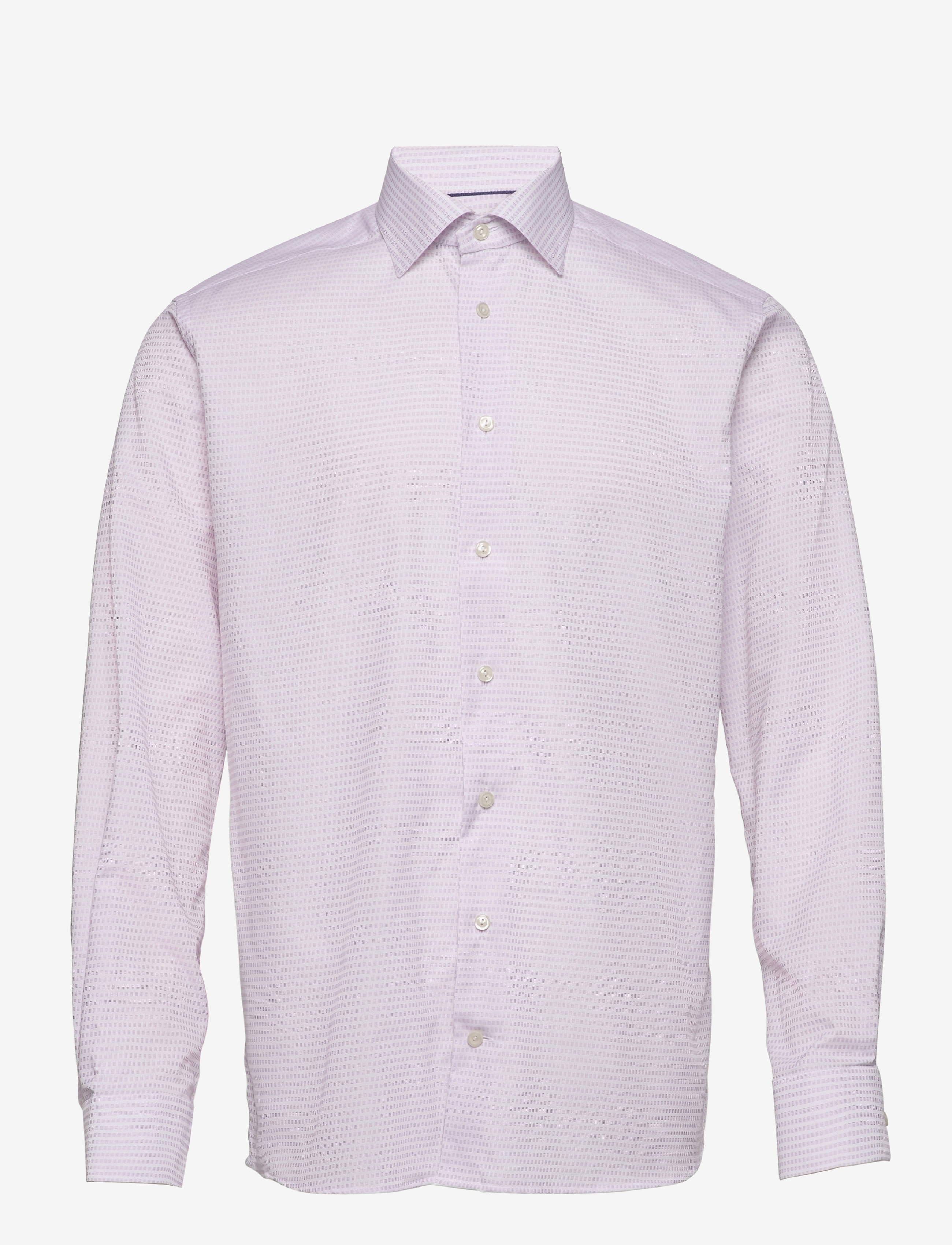 Eton - Contemporary fit Purple Dobby shirt - purple - 0