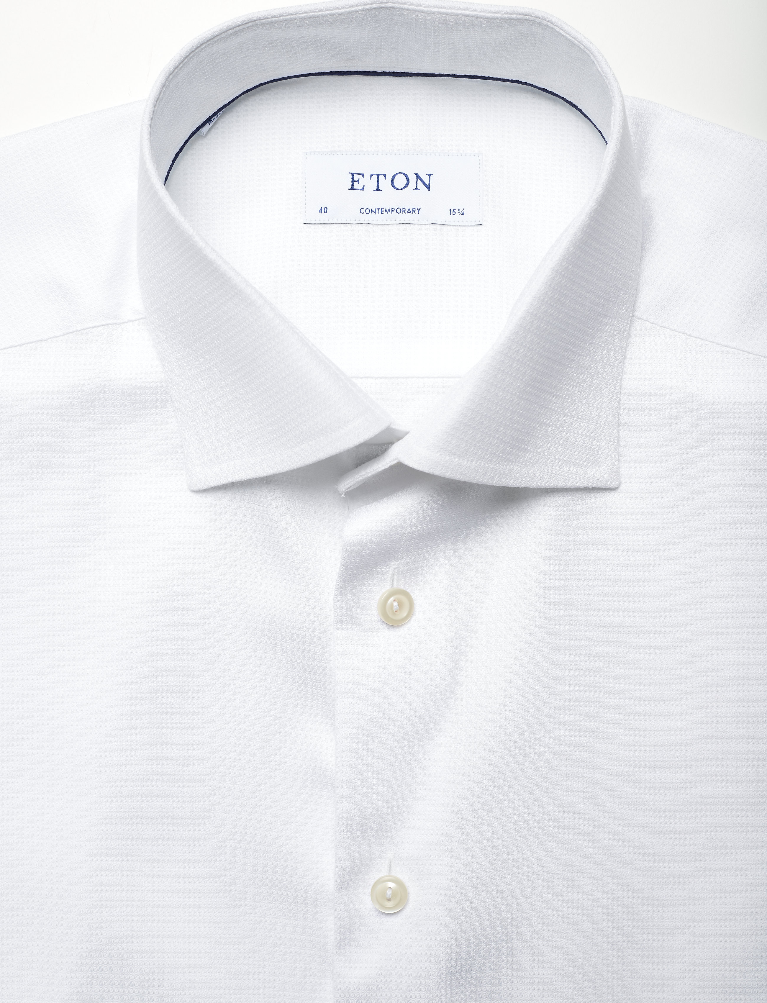 Eton - Contemporary fit White Dobby shirt - white - 2