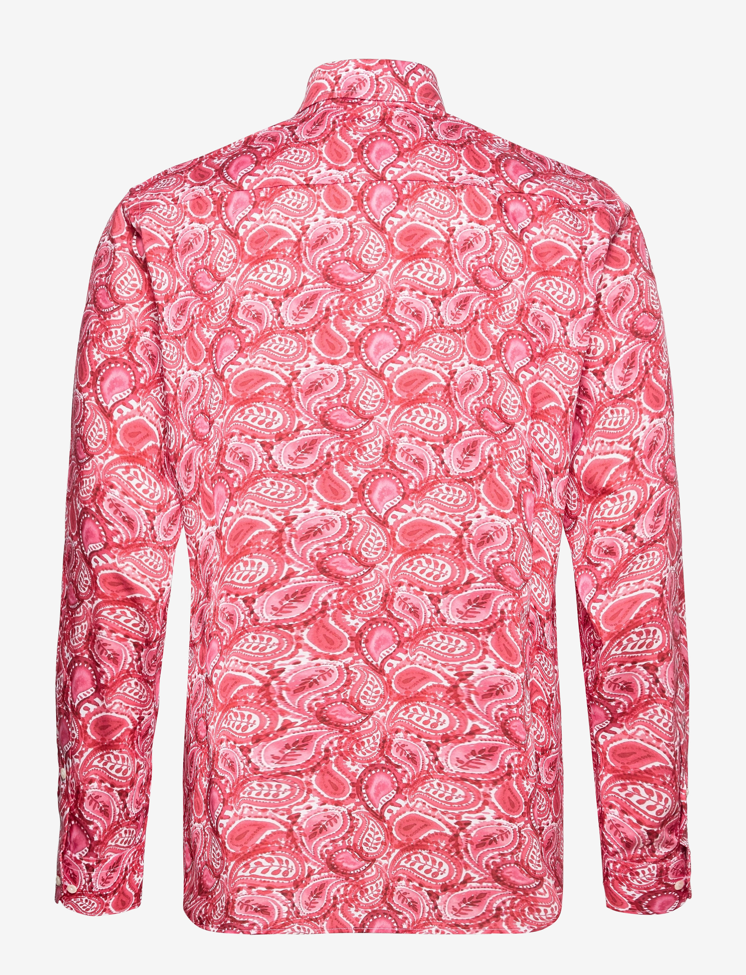 Eton - Contemporary fit Pink/Red Signature Twill shirt - pink/red - 1