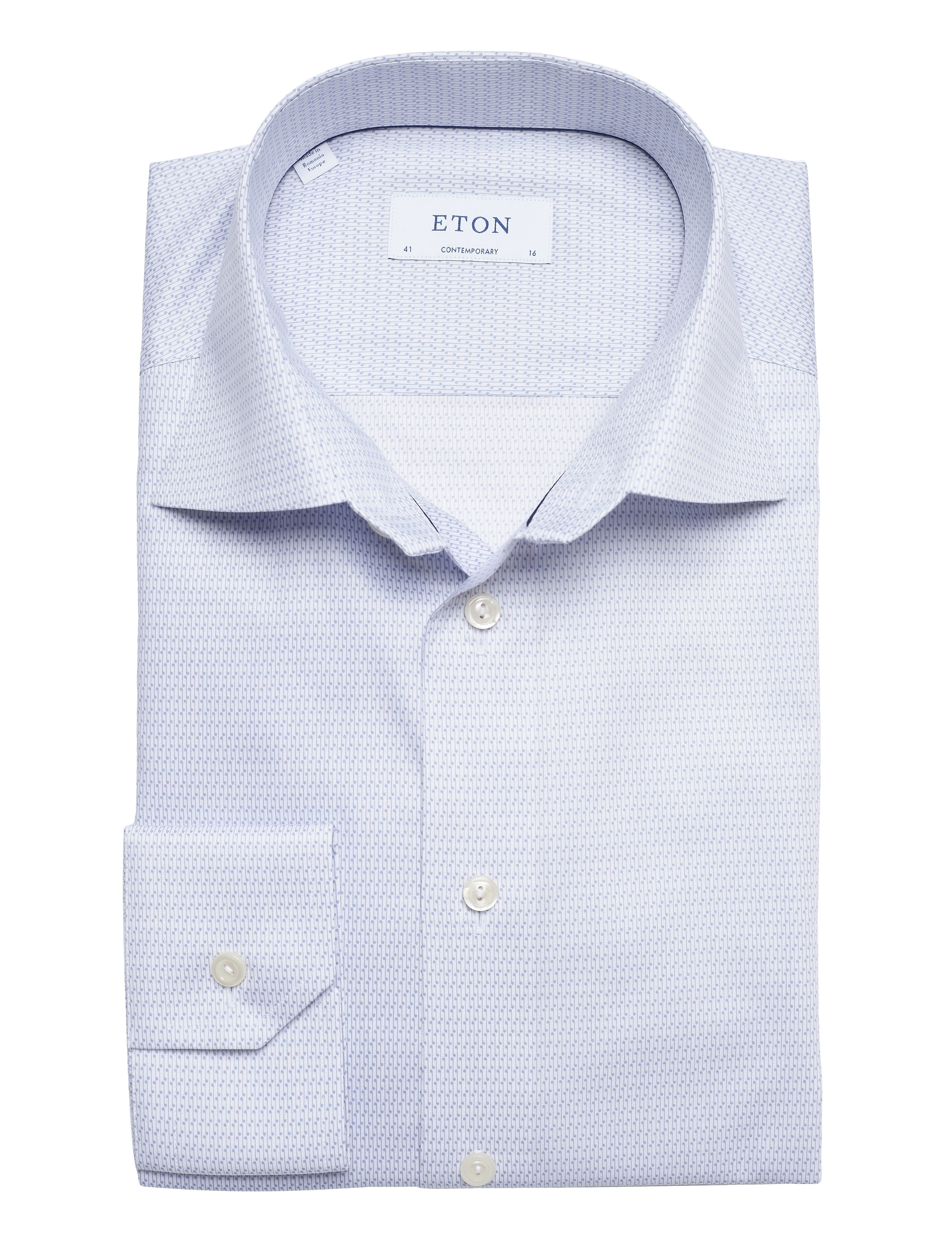 Eton - Contemporary fit Purple Lightweight Twill shirt - purple - 4
